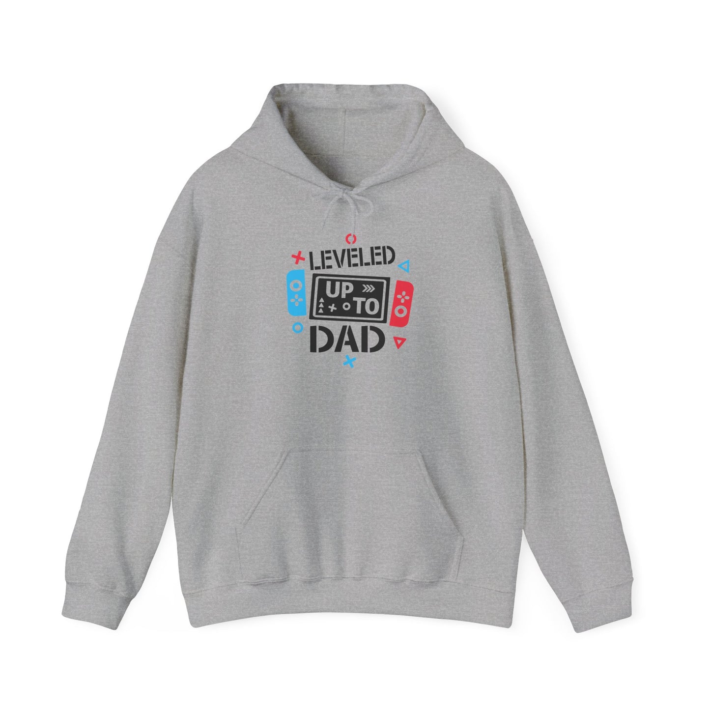 Leveled Up to Dad Unisex Hoodie - Gamer Gift for Fathers