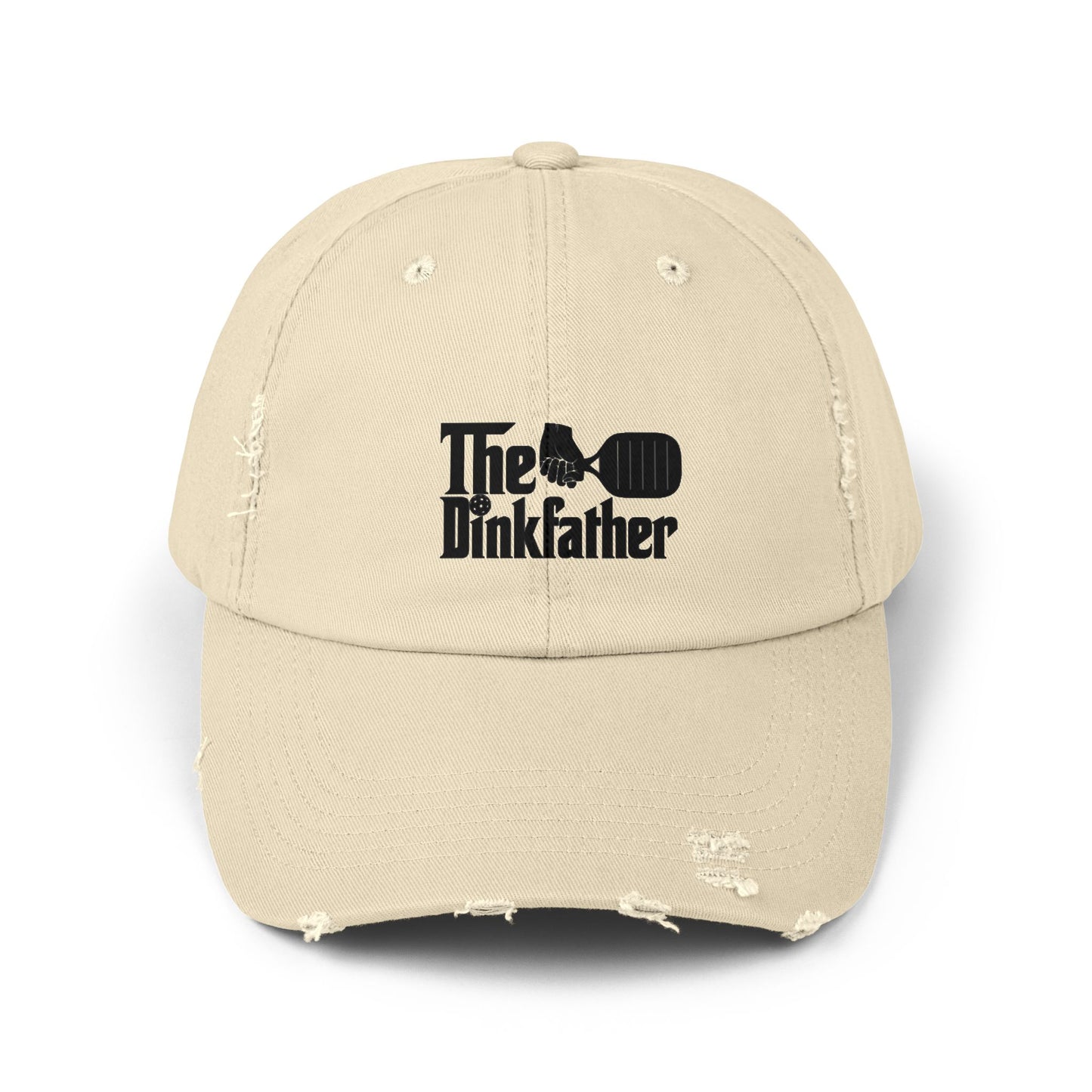 The Dinkfather Distressed Cap, Trendy Casual Hat, Gift for Dad, Birthday Present, Outdoor Accessory, Unisex Fashion