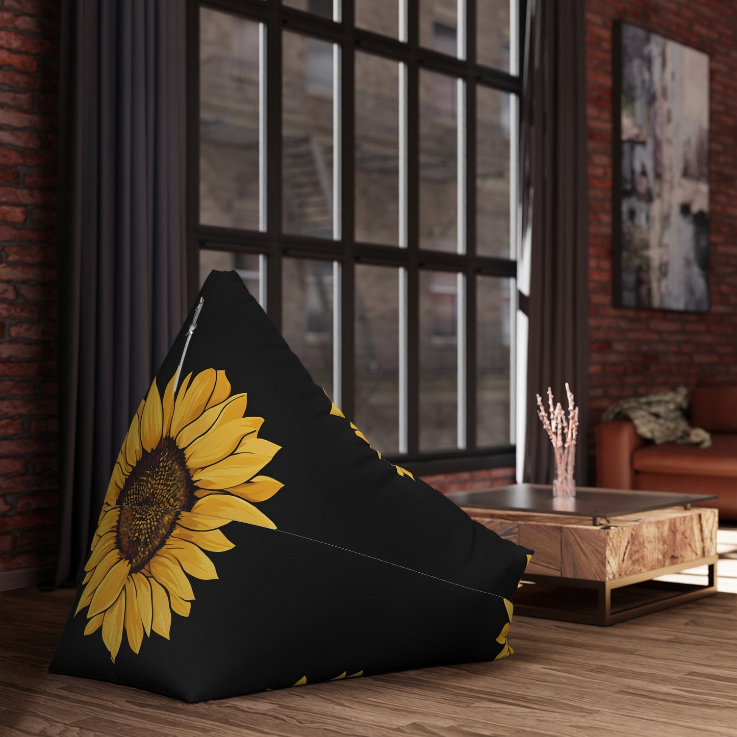 Sunflower Bean Bag Chair Cover - Cozy, Stylish Furniture for Sunflower Lovers