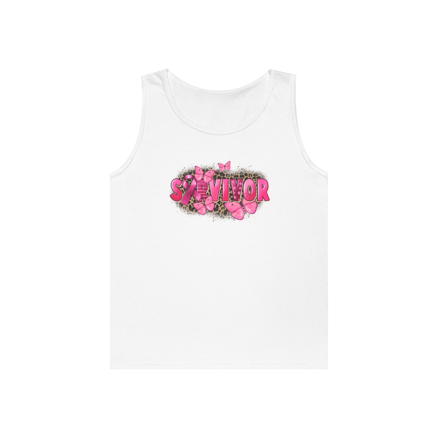 Survivor Butterfly Unisex Heavy Cotton Tank Top