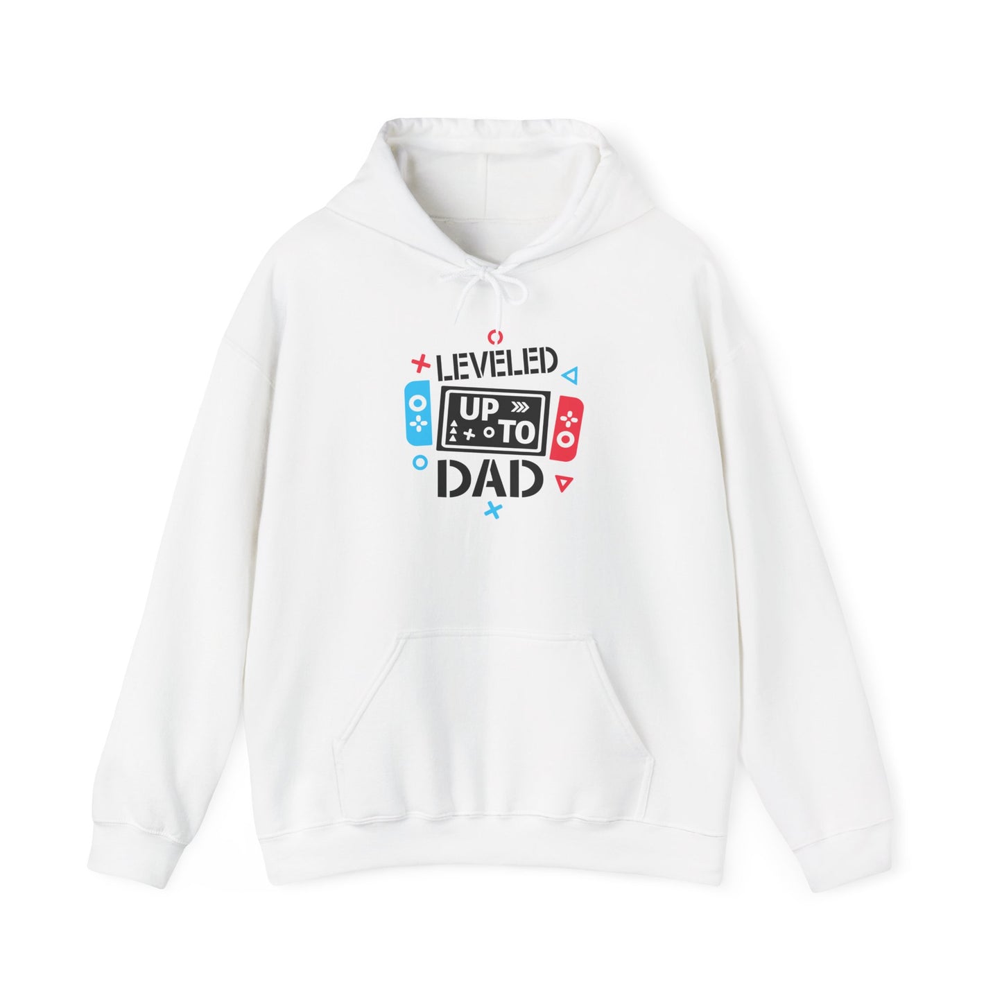 Leveled Up to Dad Unisex Hoodie - Gamer Gift for Fathers