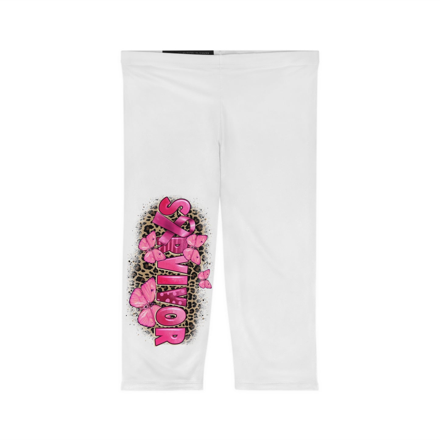 Copy of Stylish Women's Capri Leggings with 'Savior' Butterfly Design