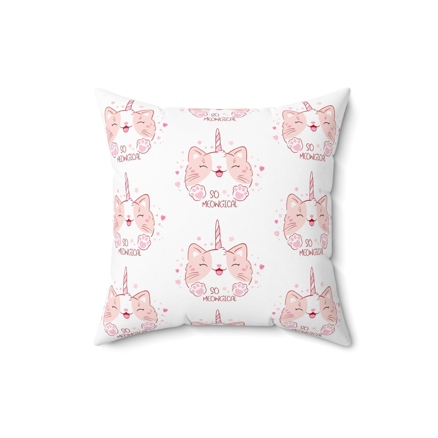 Whimsical Unicorn Cat Pillow | Cozy Home Decor for Cat Lovers | Cute Gift for Birthdays, Holidays, and Parties | Soft Accent Cushion, Cat