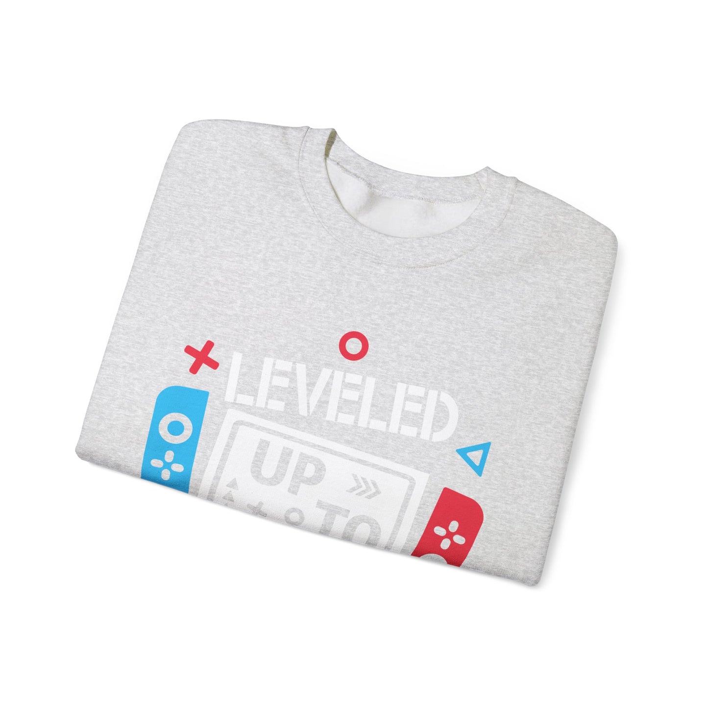 Leveled Up to Papi Gaming Sweatshirt | Unisex Heavy Blend™ Crewneck