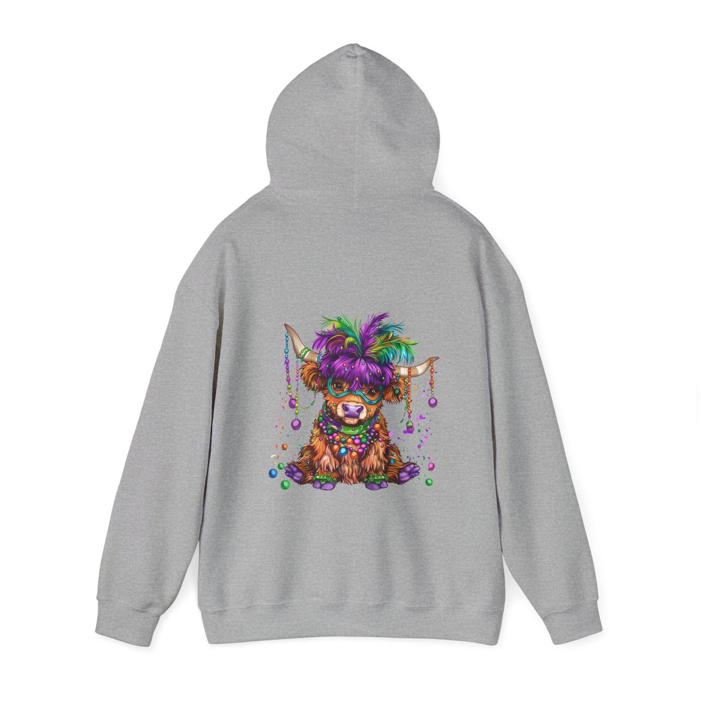 Colorful Celebration Cute Cow Hoodie, Fun Pet Hoodie, Unisex Sweatshirt for Cow Lovers, Perfect for Birthdays, Parties, and Everyday Wear,