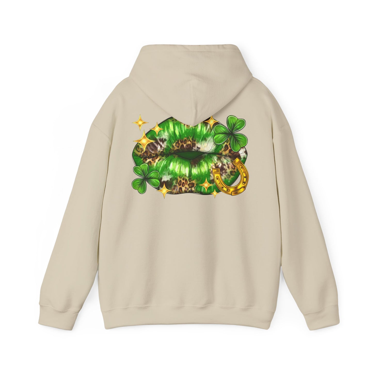 St. Patrick's Day Kiss Sweatshirt, Unisex Hooded Sweatshirt, Cute Irish Sweatshirt, Party Hoodie, Shamrock Sweatshirt