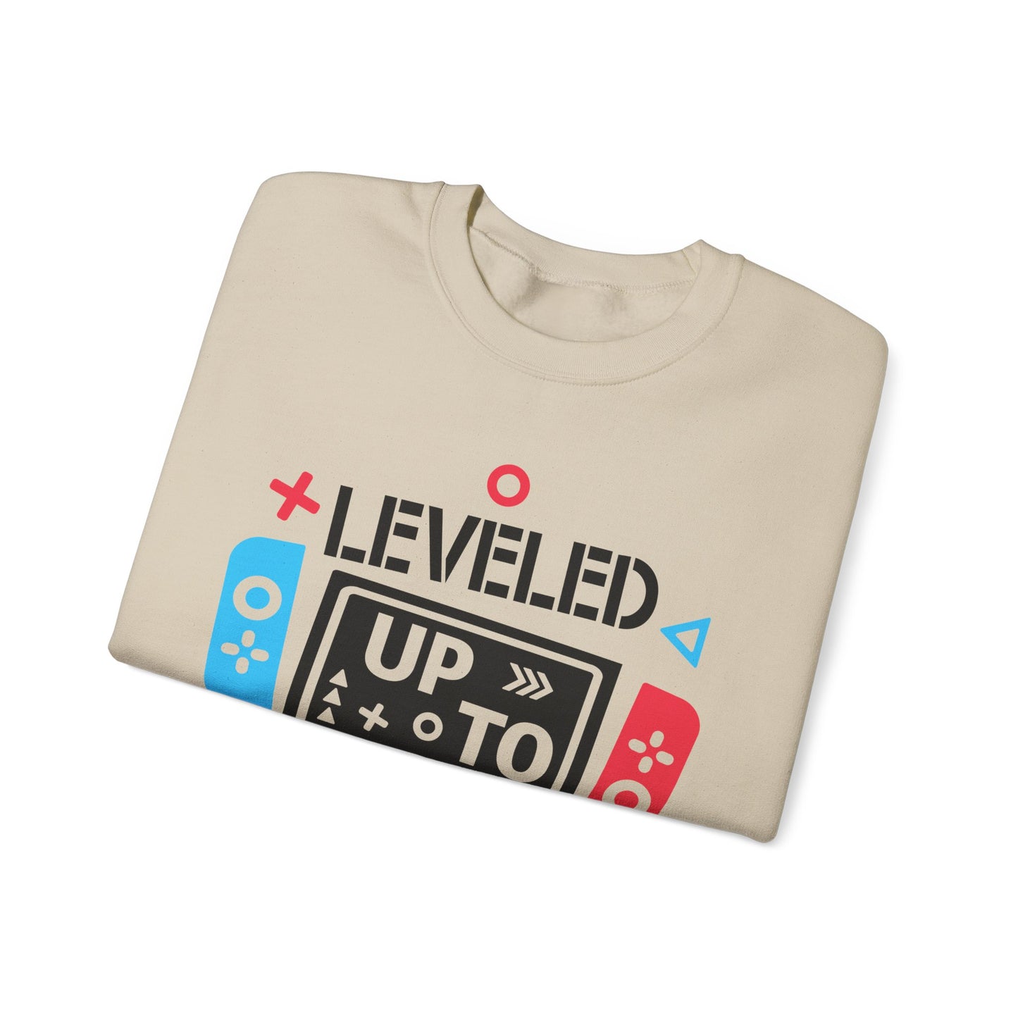 Leveled Up Mama Crewneck Sweatshirt - Unisex Gaming Gift