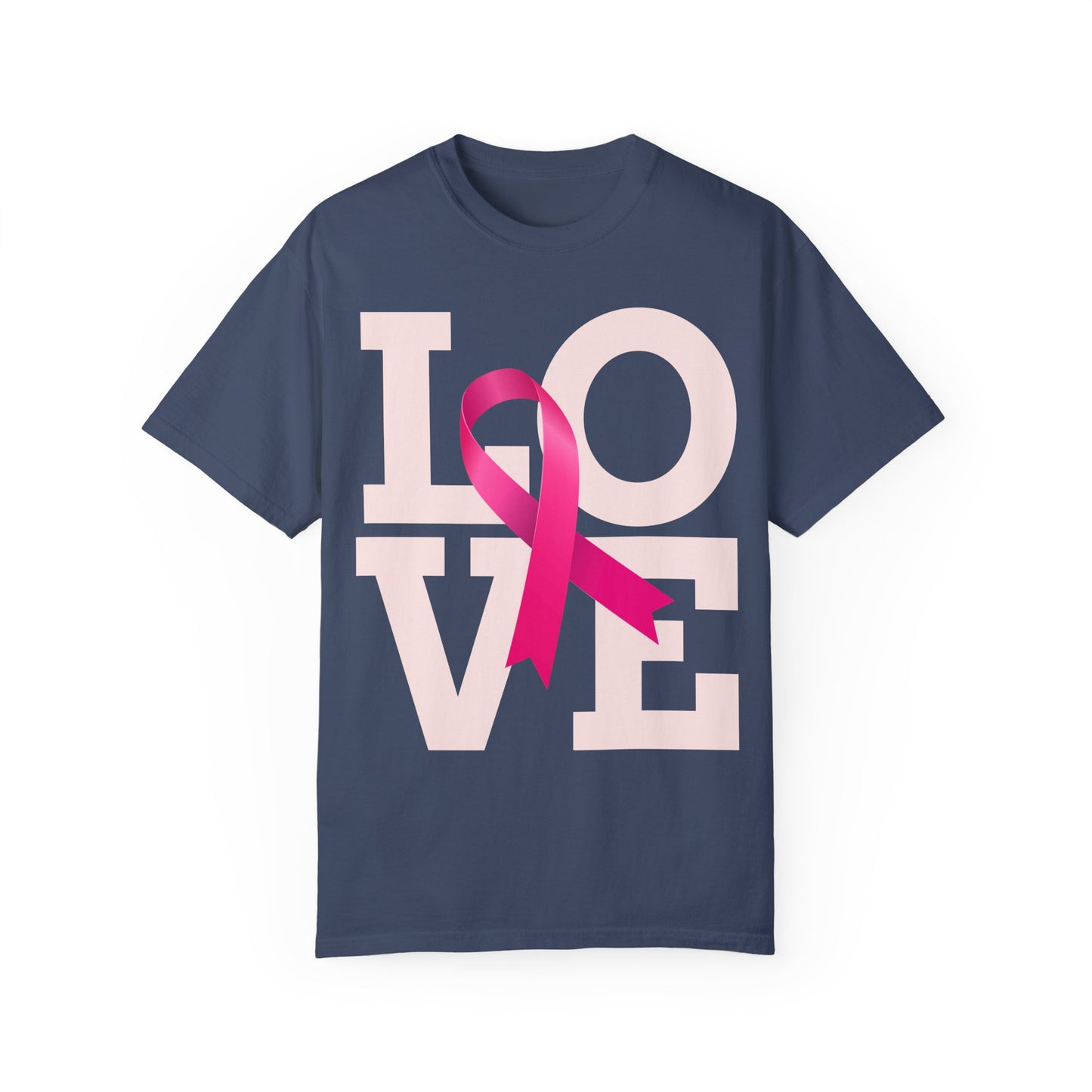 Love Ribbon Unisex T-Shirt - Support Breast Cancer Awareness