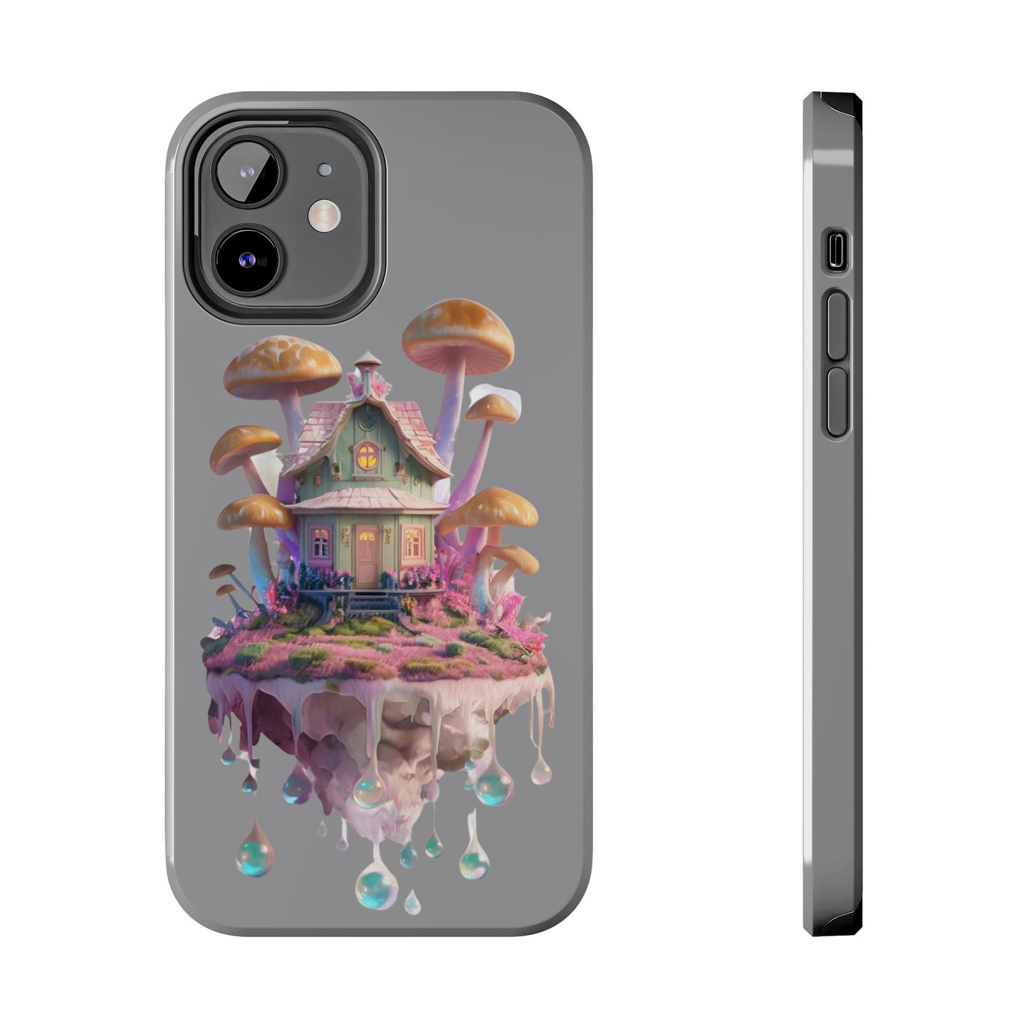 Whimsical Mushroom House Phone Case - Cute Fantasy Cover, Unique Gift, Magical Decor, Eco-Friendly Accessories, Tough Phone Cases