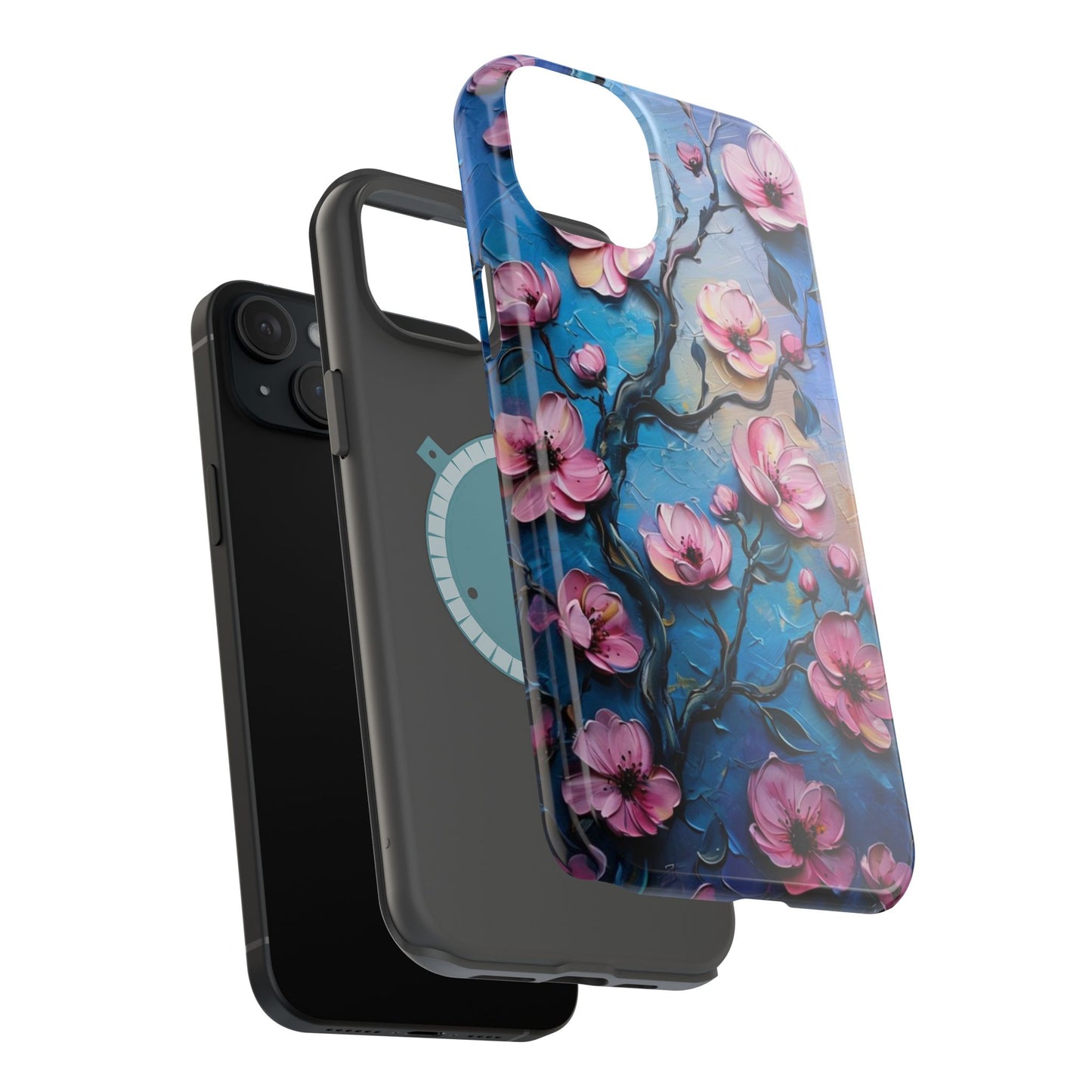 Floral Magnetic Tough Cases - Durable Phone Protection with Artistic Design, Phone Accessories, Gift for Her, Custom Cases,