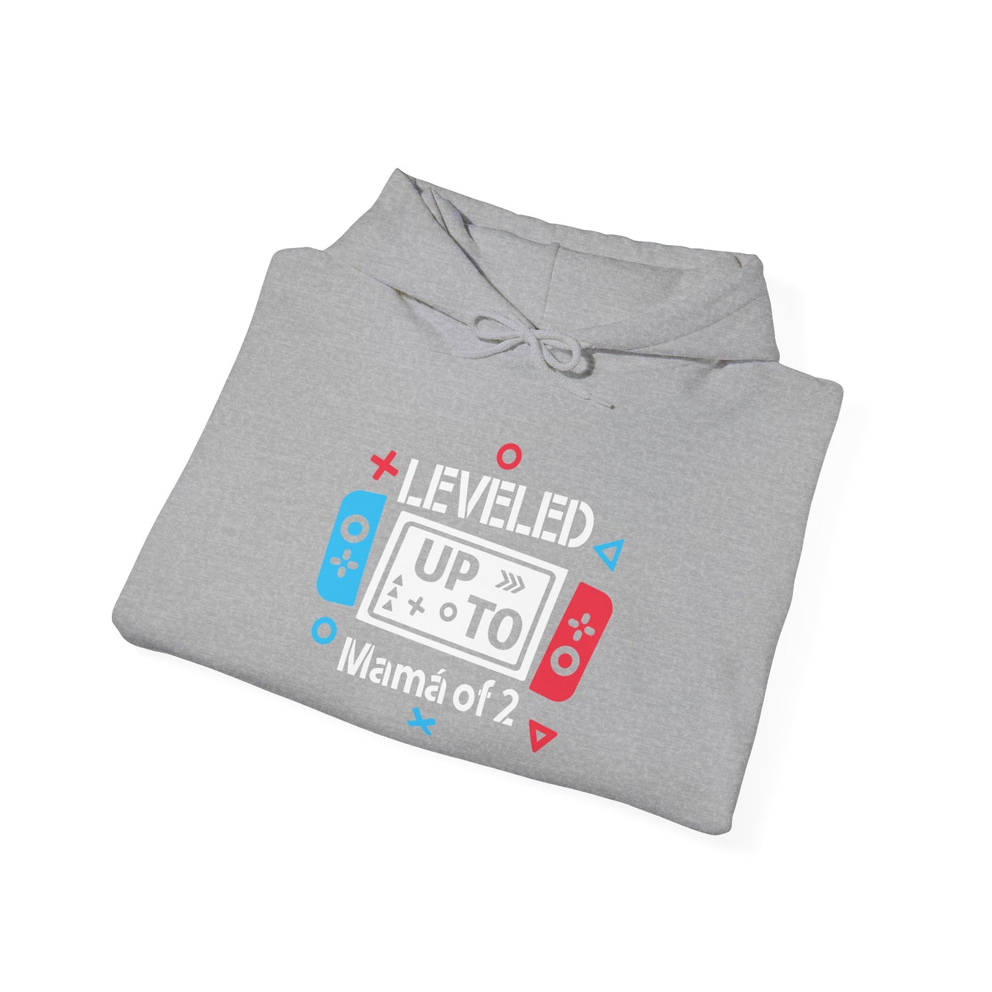 Level Up Mama of 2 Unisex Hooded Sweatshirt - Gamer Mom Gift