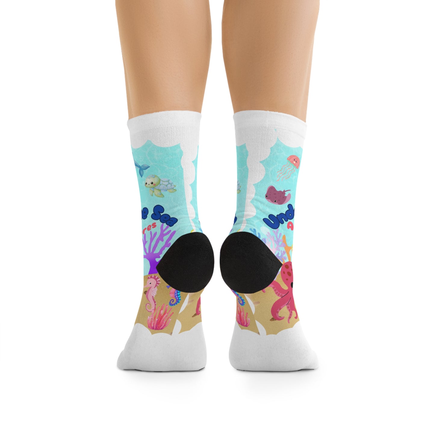 Kids Socks - Under the Sea Adventure Recycled Poly, Eco-Friendly Fun