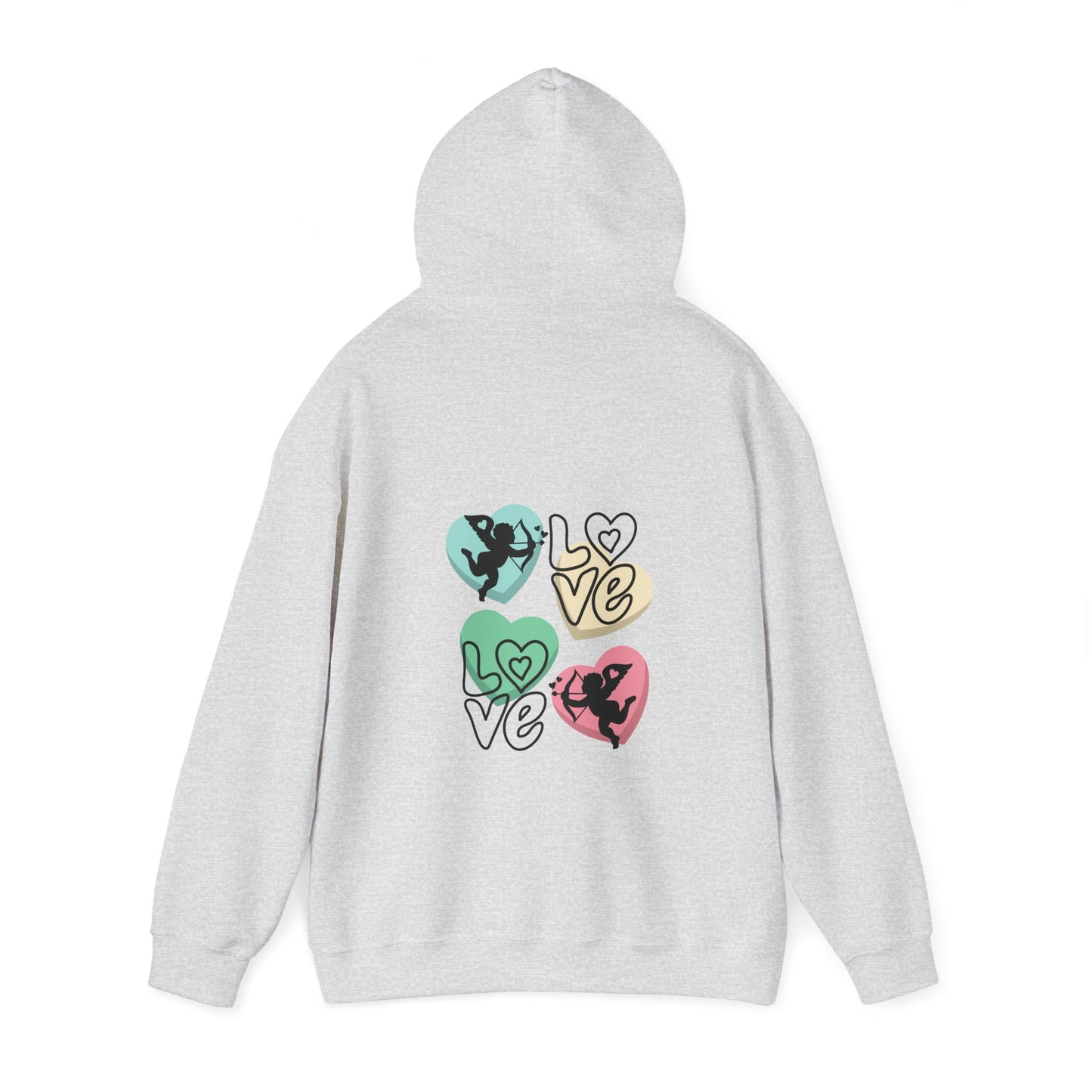 Charming Love Hearts Hoodie, Cozy Unisex Sweatshirt, Perfect Gift for Valentines Day, Relationship Goals, Casual Wear