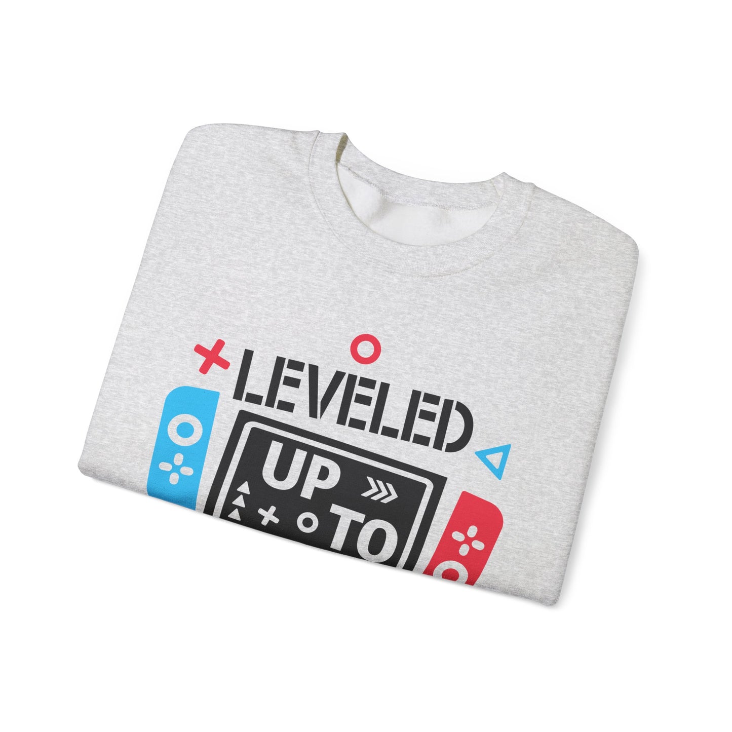 Leveled Up Mama Crewneck Sweatshirt - Unisex Gaming Gift