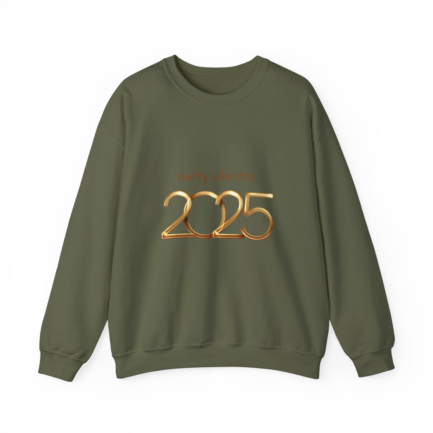 Party Like It's 2025 Crewneck Sweatshirt - Unisex Birthday Party Casual Gift Sweatshirt, Friends, Celebration