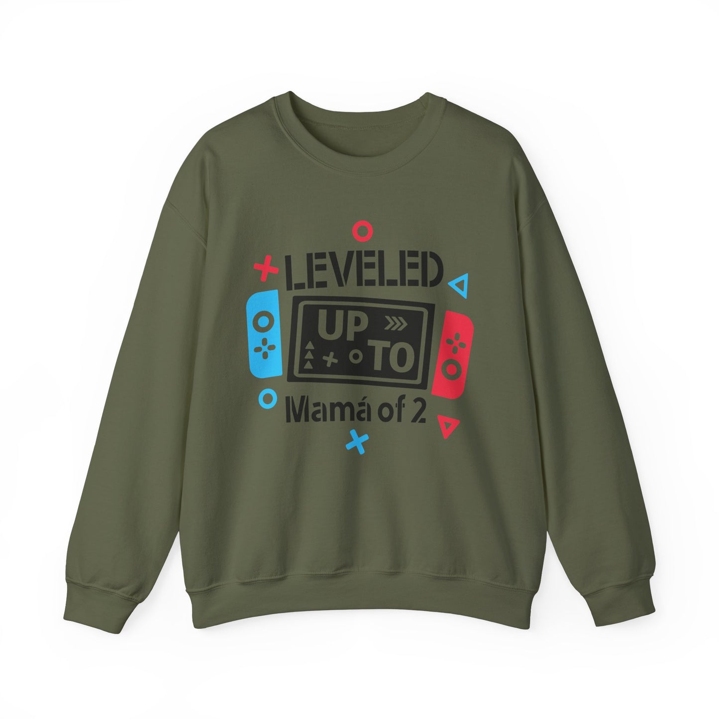 Leveled Up Mama Crewneck Sweatshirt - Unisex Gaming Gift