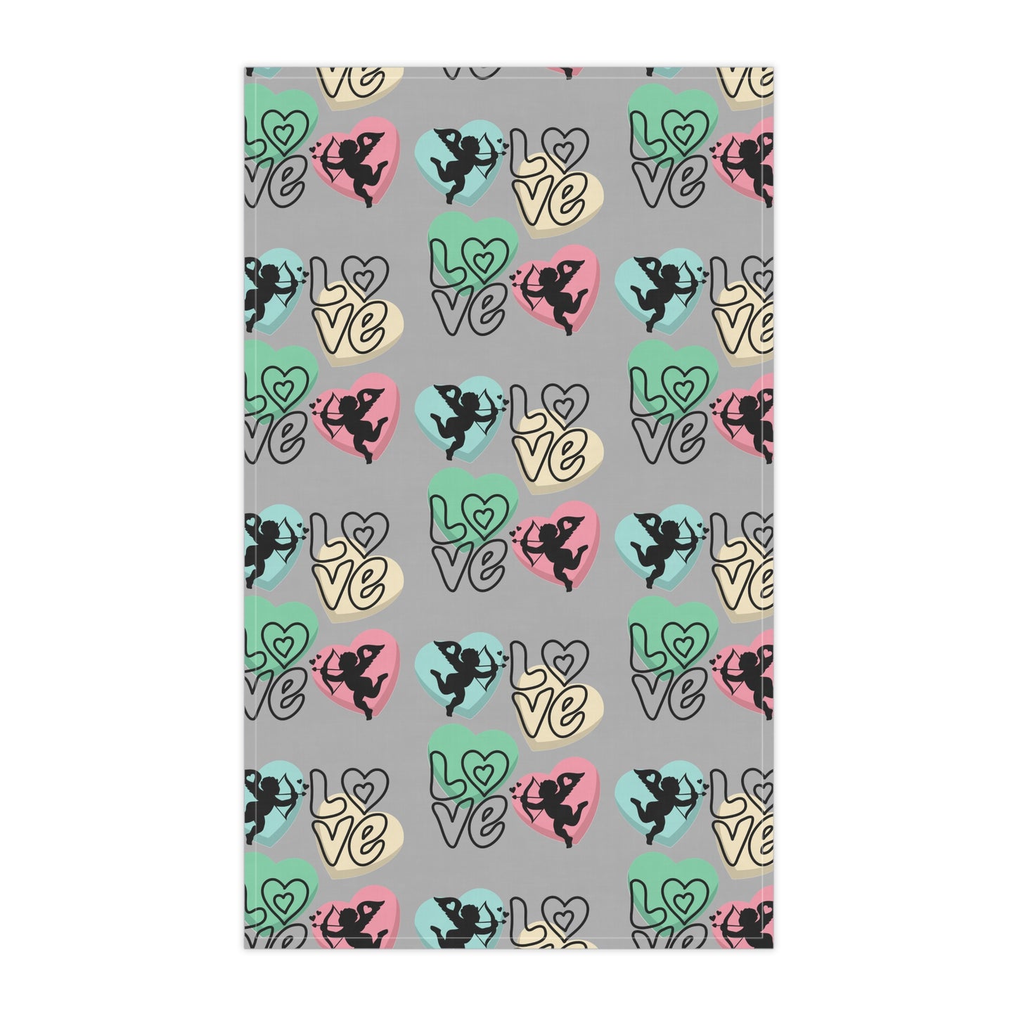 Colorful Love Heart Tea Towels - Perfect for Kitchens & Gift Giving, Valentine's Day Kitchen Accessories