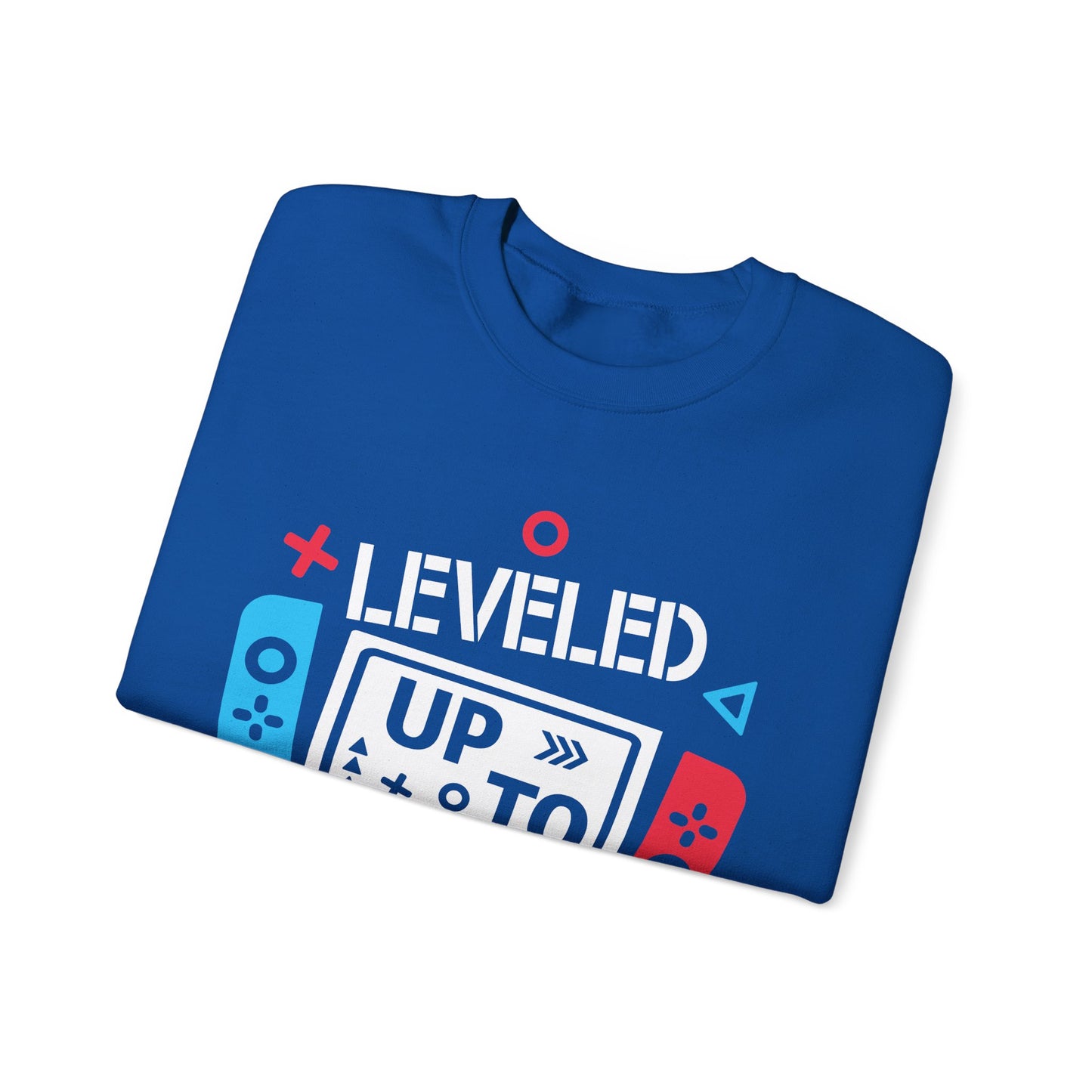 Leveled Up to Papi Gaming Sweatshirt | Unisex Heavy Blend™ Crewneck