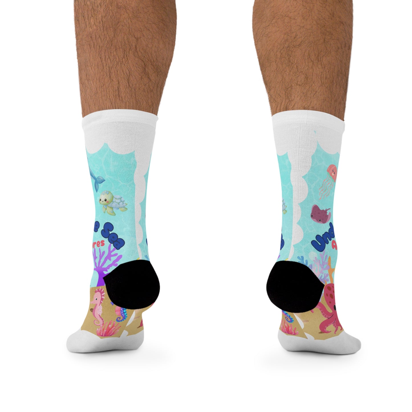 Kids Socks - Under the Sea Adventure Recycled Poly, Eco-Friendly Fun