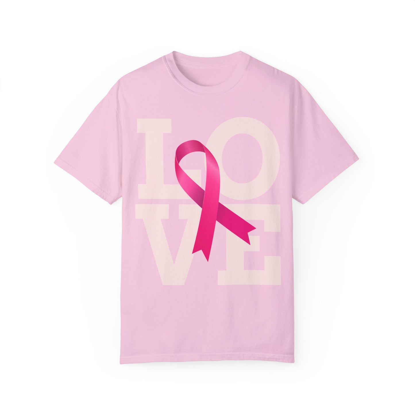 Love Ribbon Unisex T-Shirt - Support Breast Cancer Awareness