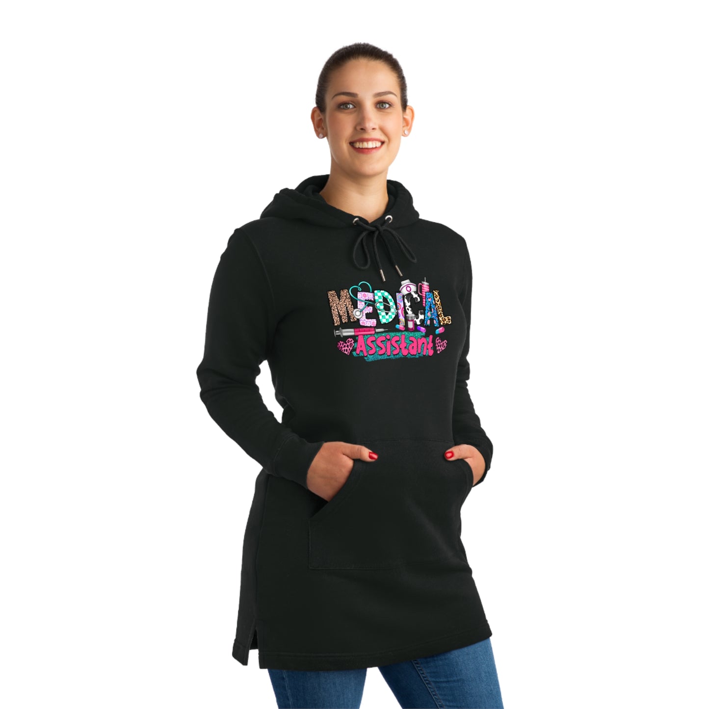 Medical Assistant Hoodie Dress – Comfortable & Stylish for Healthcare Professionals