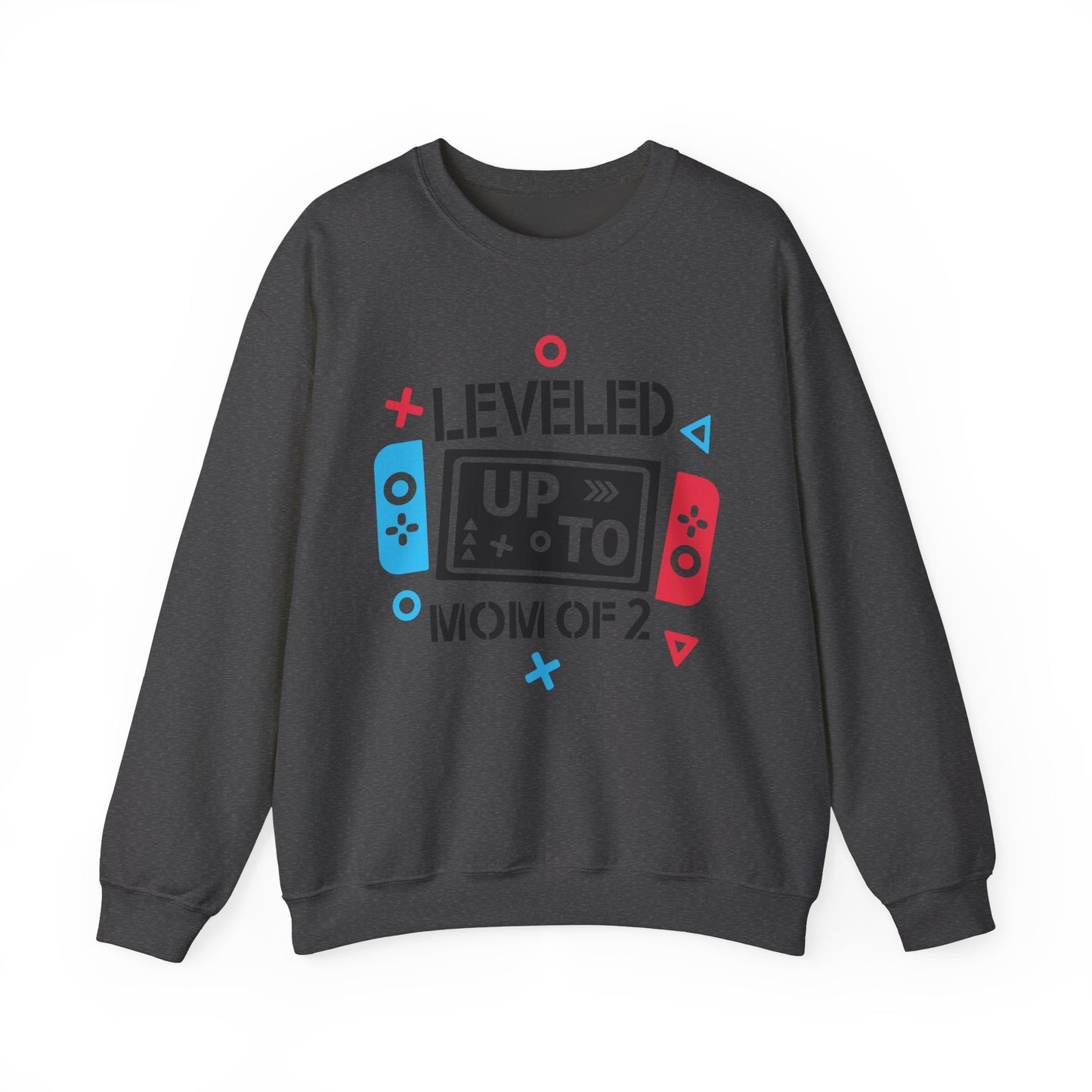 Gaming Level Up Sweatshirt - Unisex Heavy Blend™ Crewneck, Mom of 2