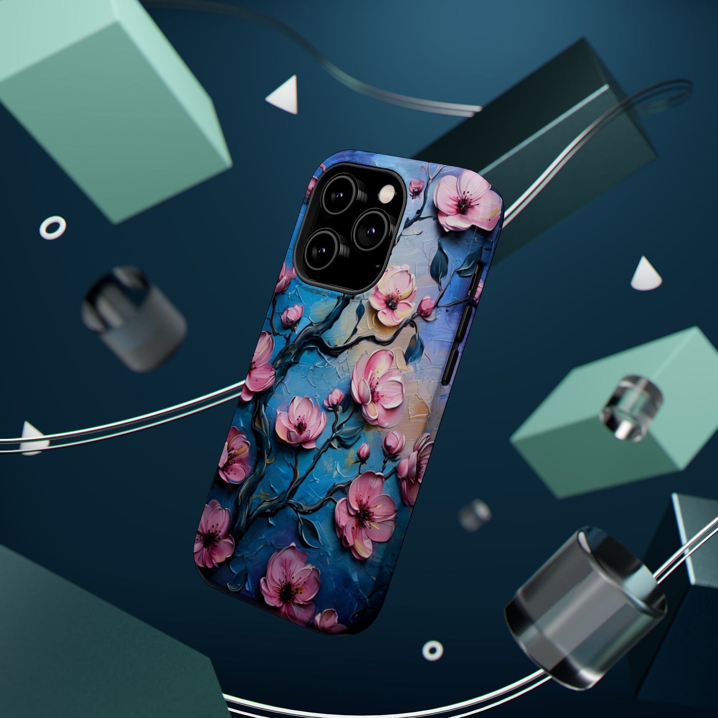 Floral Magnetic Tough Cases - Durable Phone Protection with Artistic Design, Phone Accessories, Gift for Her, Custom Cases,