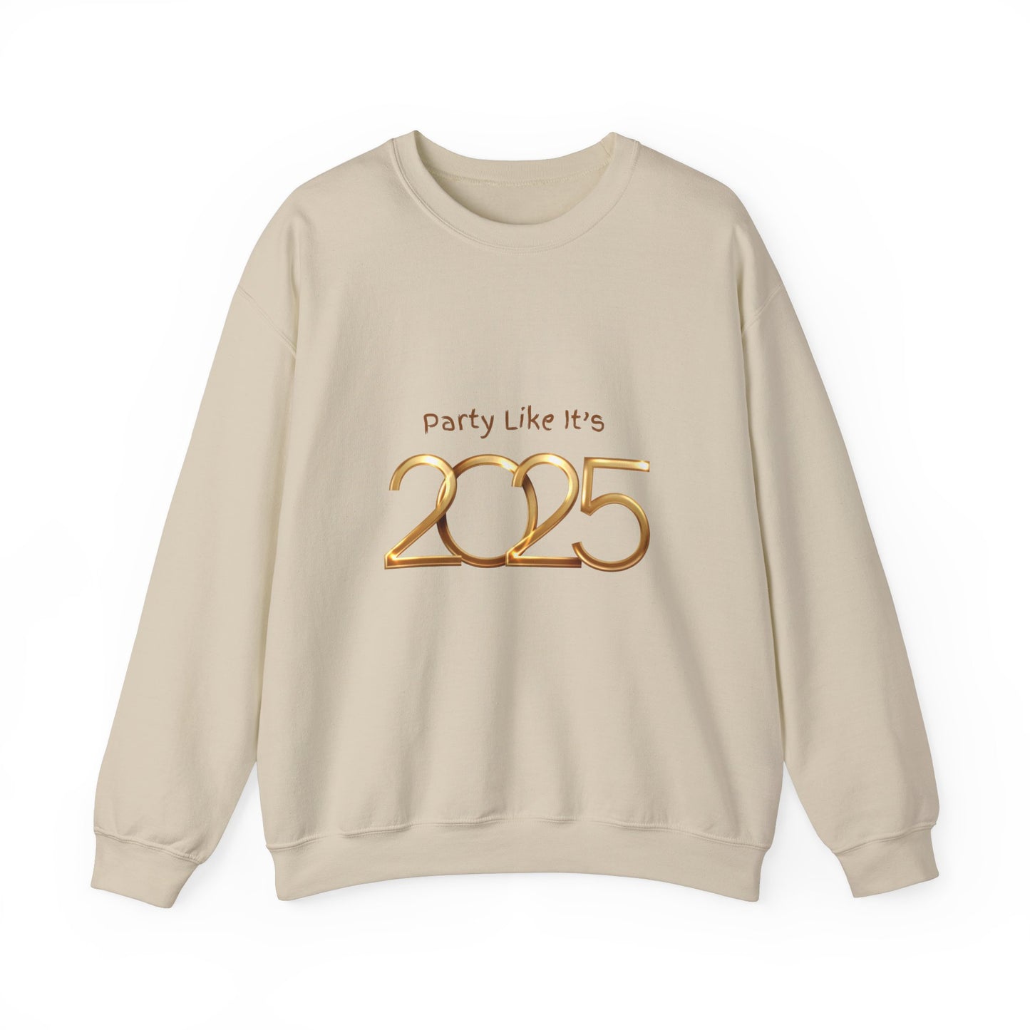 Party Like It's 2025 Crewneck Sweatshirt - Unisex Birthday Party Casual Gift Sweatshirt, Friends, Celebration