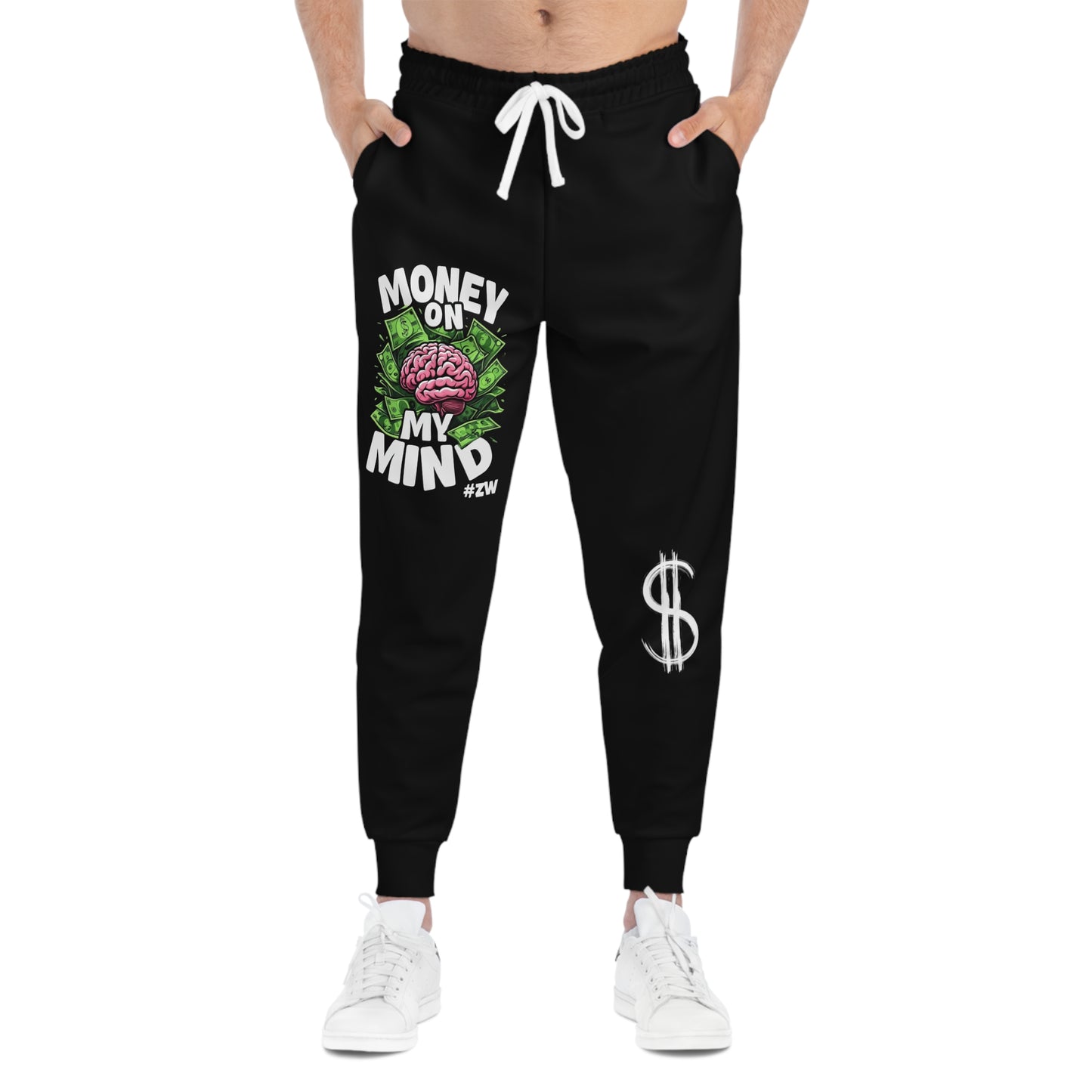 Money Lover Athletic Joggers, Street Wear, Custom Design, Jogging Pants, Workout Sweatpants, Fashion Apparel