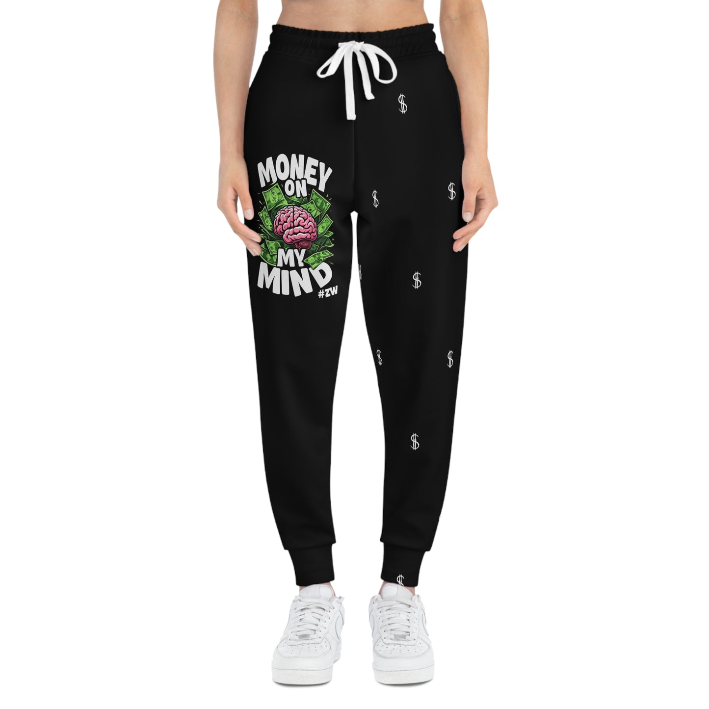 Funny Money Joggers | Athletic Sweatpants for Casual Wear, Fitness, Gym, Gifts, Black Pants for Comfort