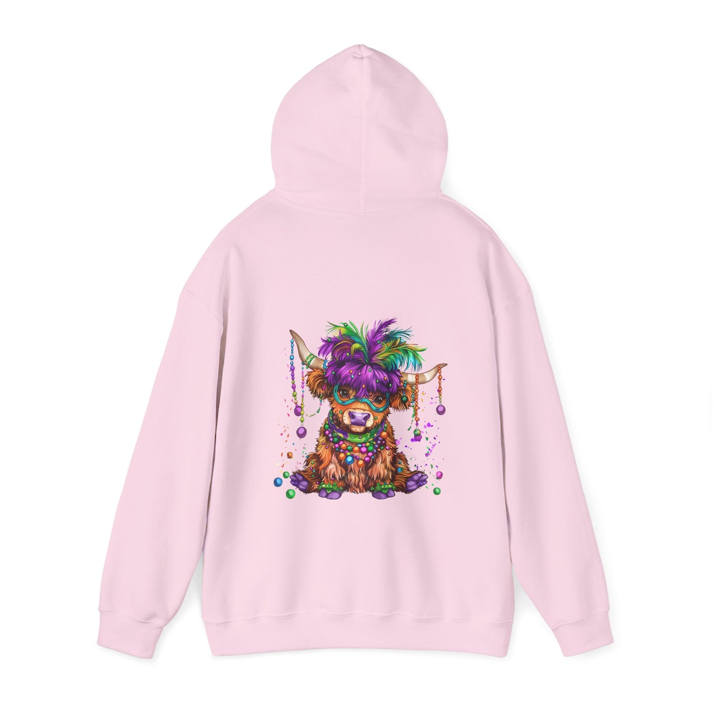 Colorful Celebration Cute Cow Hoodie, Fun Pet Hoodie, Unisex Sweatshirt for Cow Lovers, Perfect for Birthdays, Parties, and Everyday Wear,