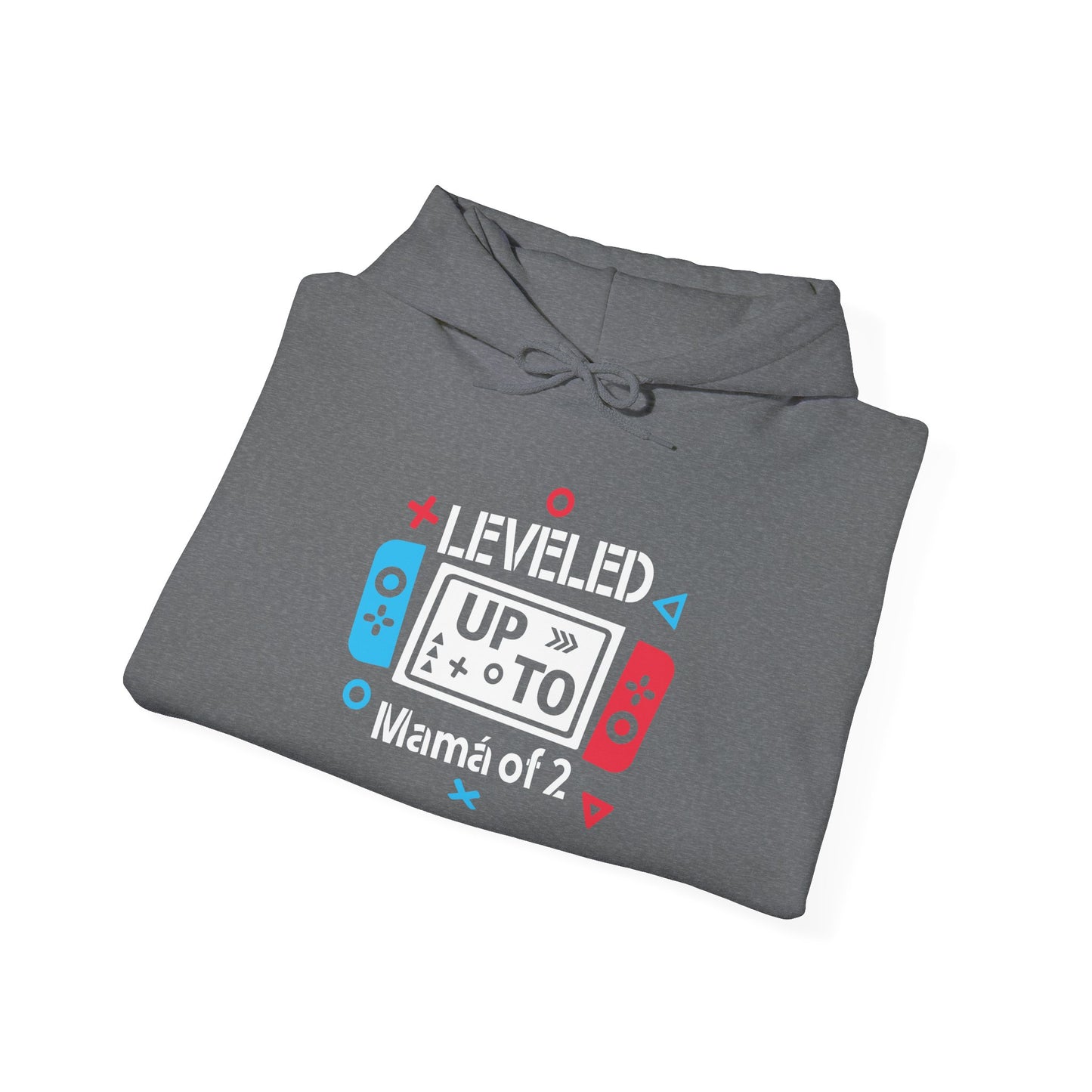 Level Up Mama of 2 Unisex Hooded Sweatshirt - Gamer Mom Gift