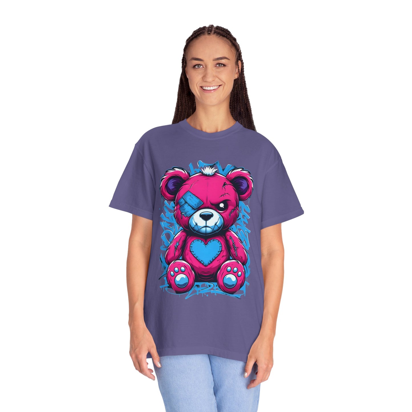 Vintage-Style Bear Graphic T-Shirt for Kids and Adults