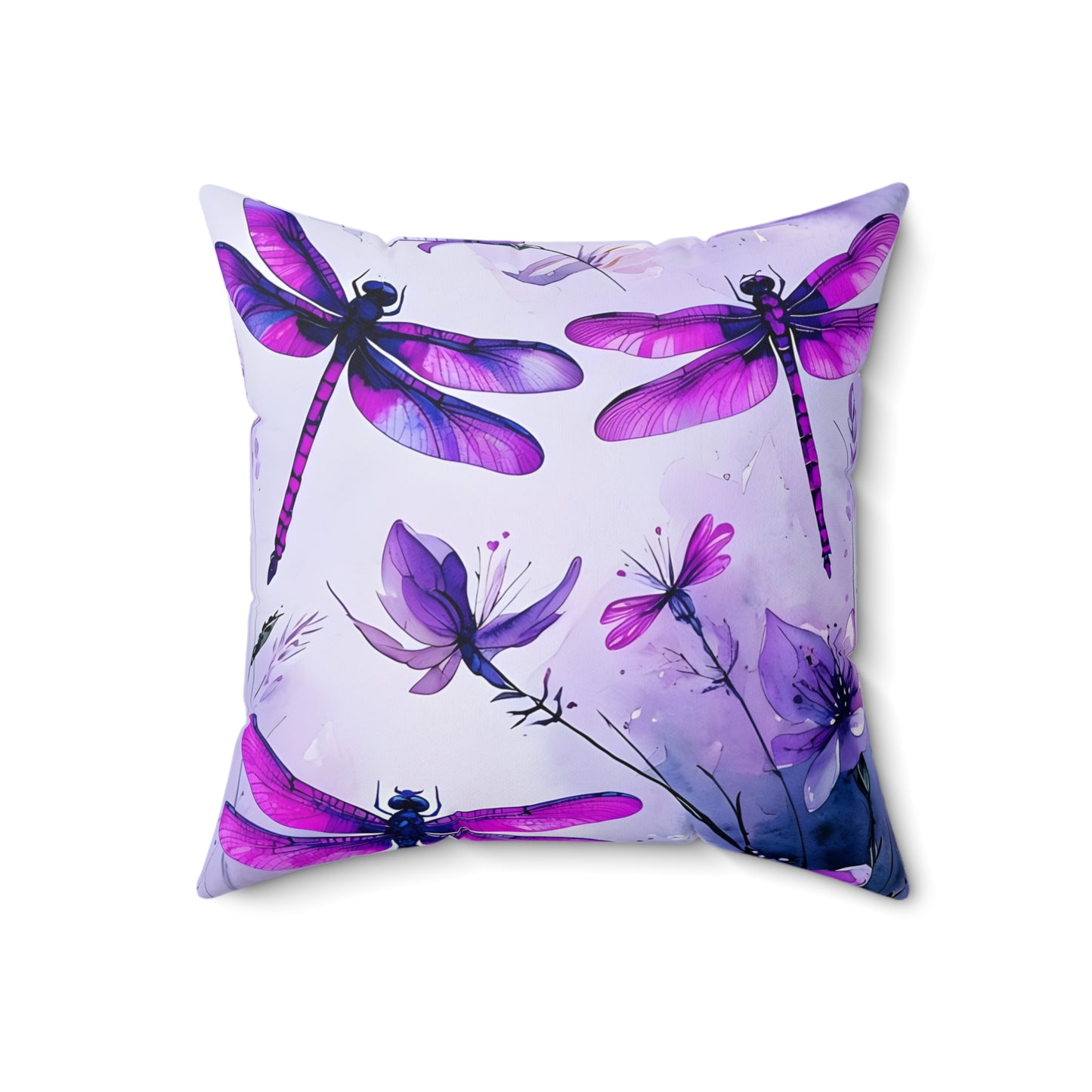 Whimsical Dragonfly Pillow - Decorative Cushion for Home Decor, Gift for Nature Lovers, Summer Accent, Boho Style