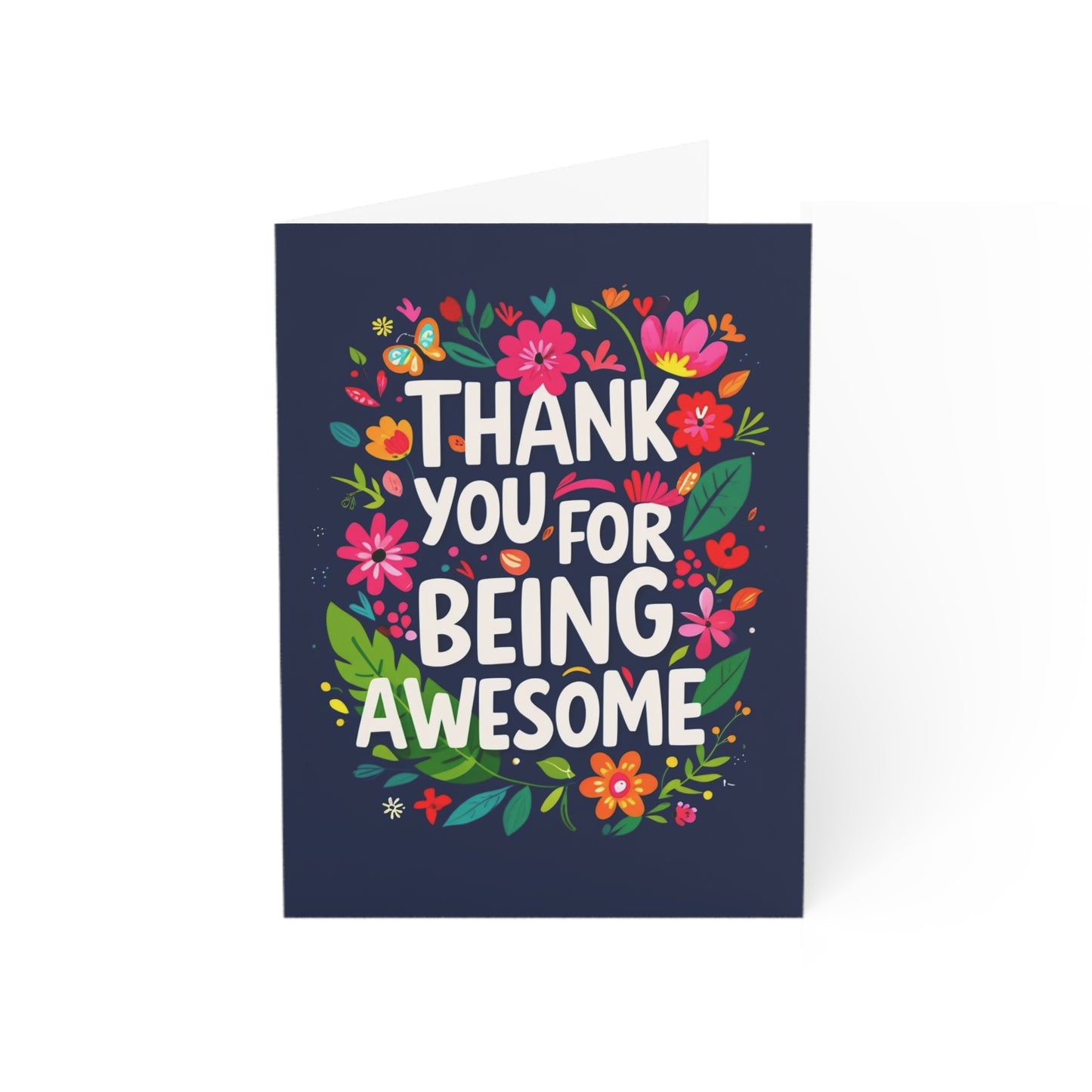 Thank You Greeting Cards - 10pcs, Flower Design, Thank You Cards, Floral Greeting Card Set for Friends, birthday cards, appreciation cards