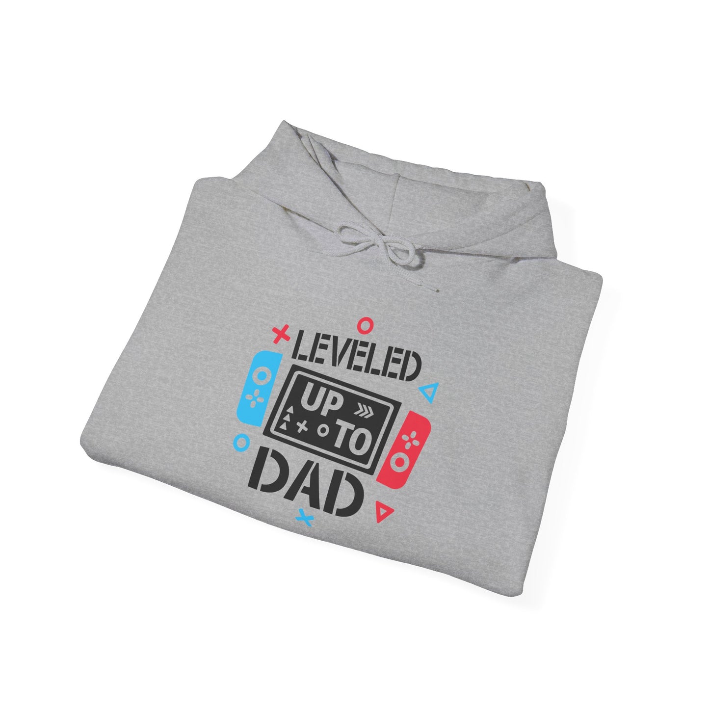 Leveled Up to Dad Unisex Hoodie - Gamer Gift for Fathers