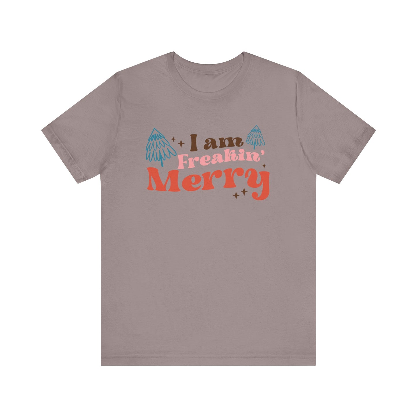 Merry Holiday Unisex Tee, Funny Christmas Shirt, Gift Idea for Friends, Festive Wear, Merry Vibes