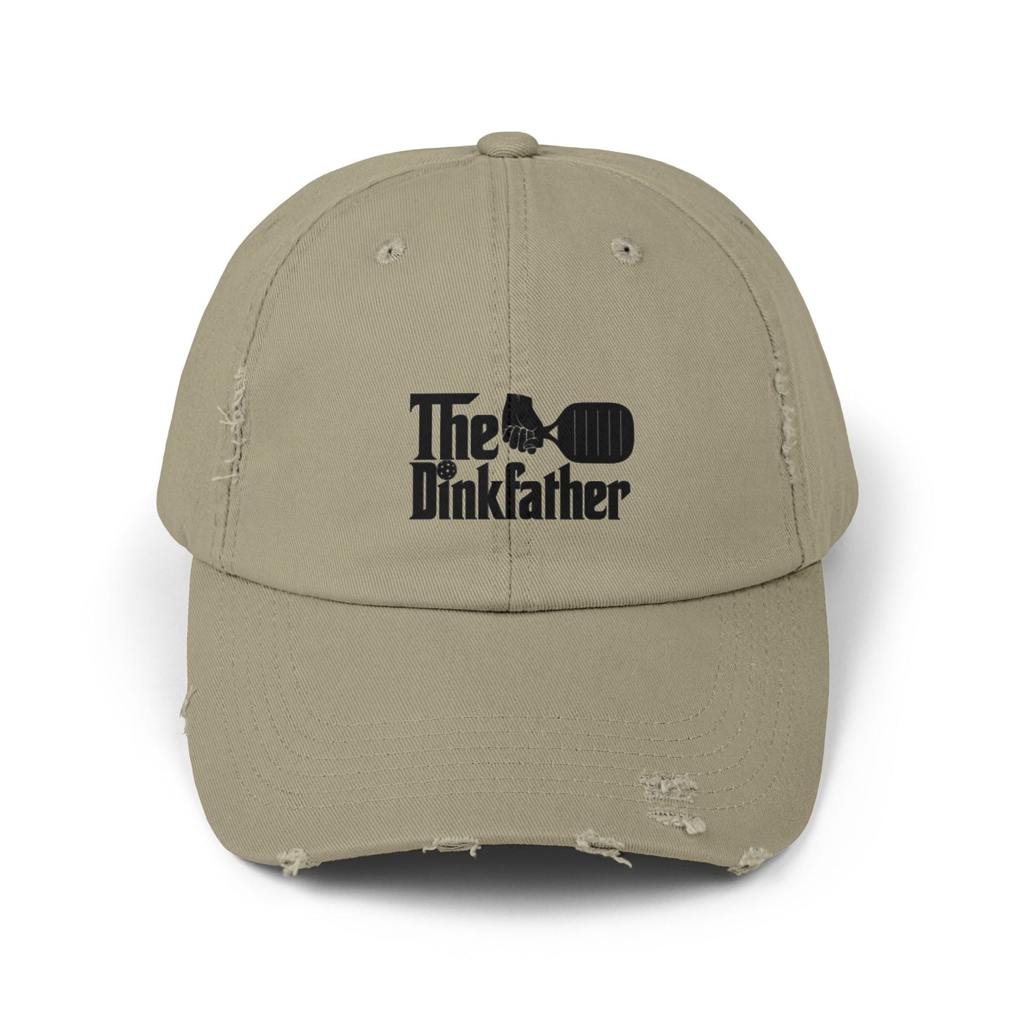 The Dinkfather Distressed Cap, Trendy Casual Hat, Gift for Dad, Birthday Present, Outdoor Accessory, Unisex Fashion