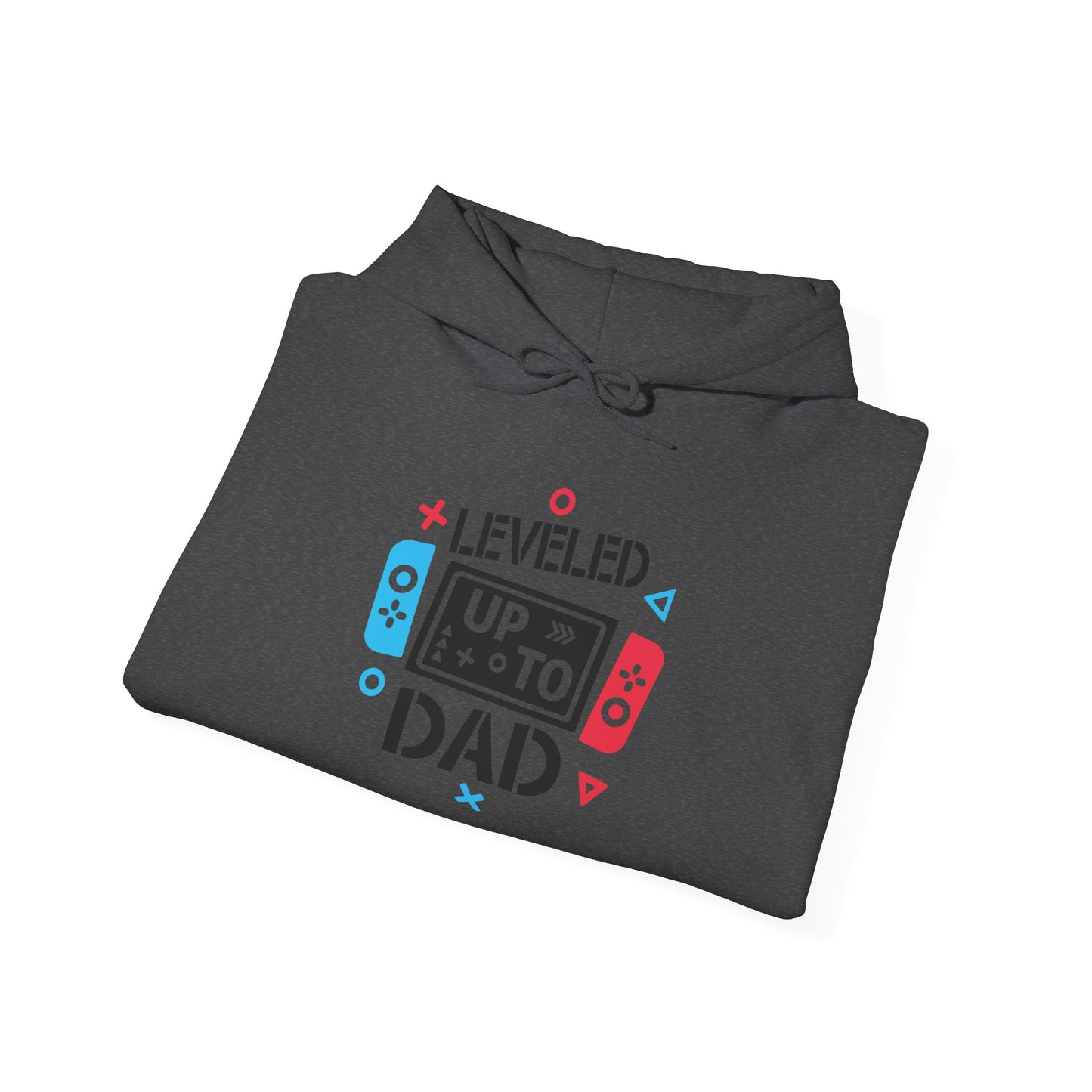 Leveled Up to Dad Unisex Hoodie - Gamer Gift for Fathers