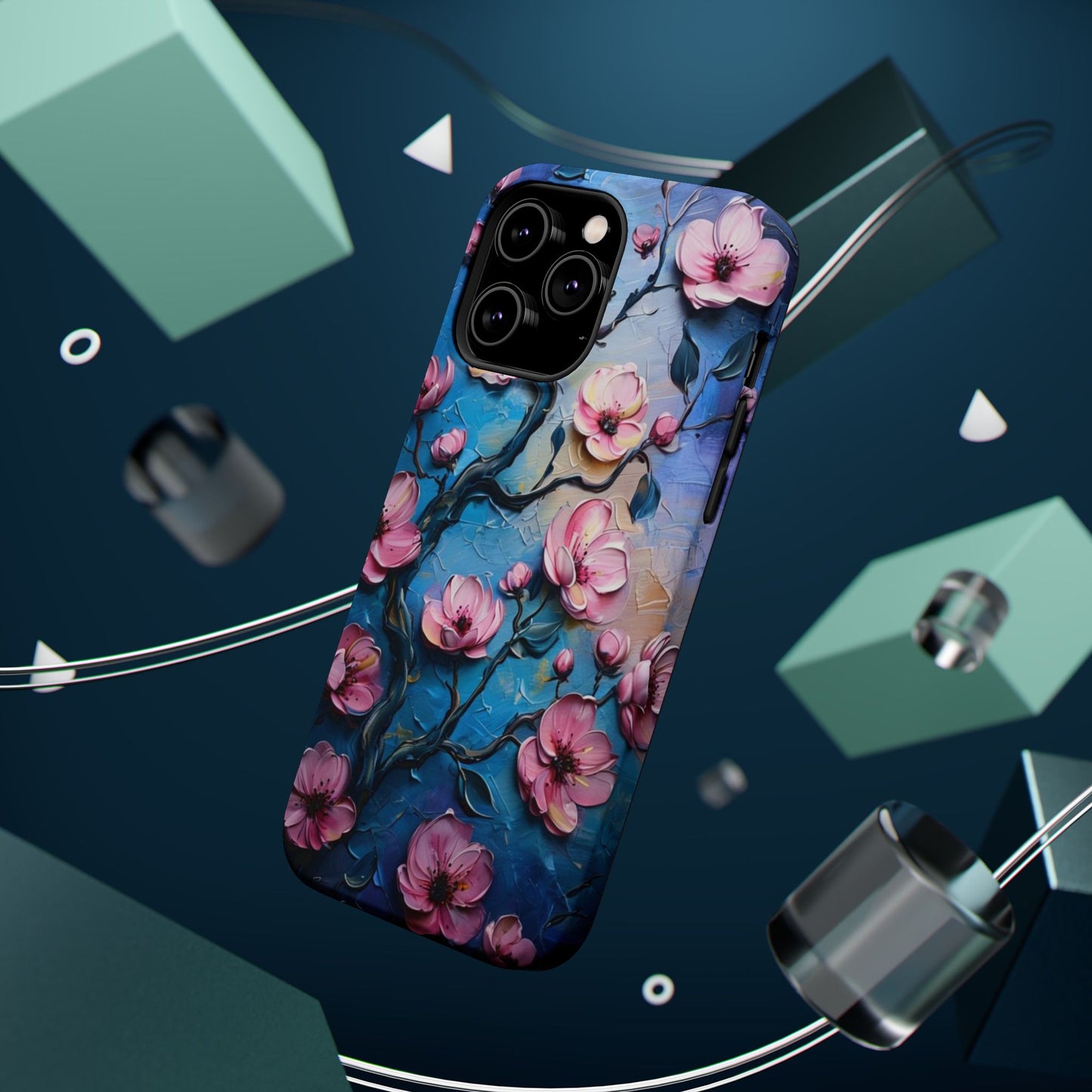 Floral Magnetic Tough Cases - Durable Phone Protection with Artistic Design, Phone Accessories, Gift for Her, Custom Cases,