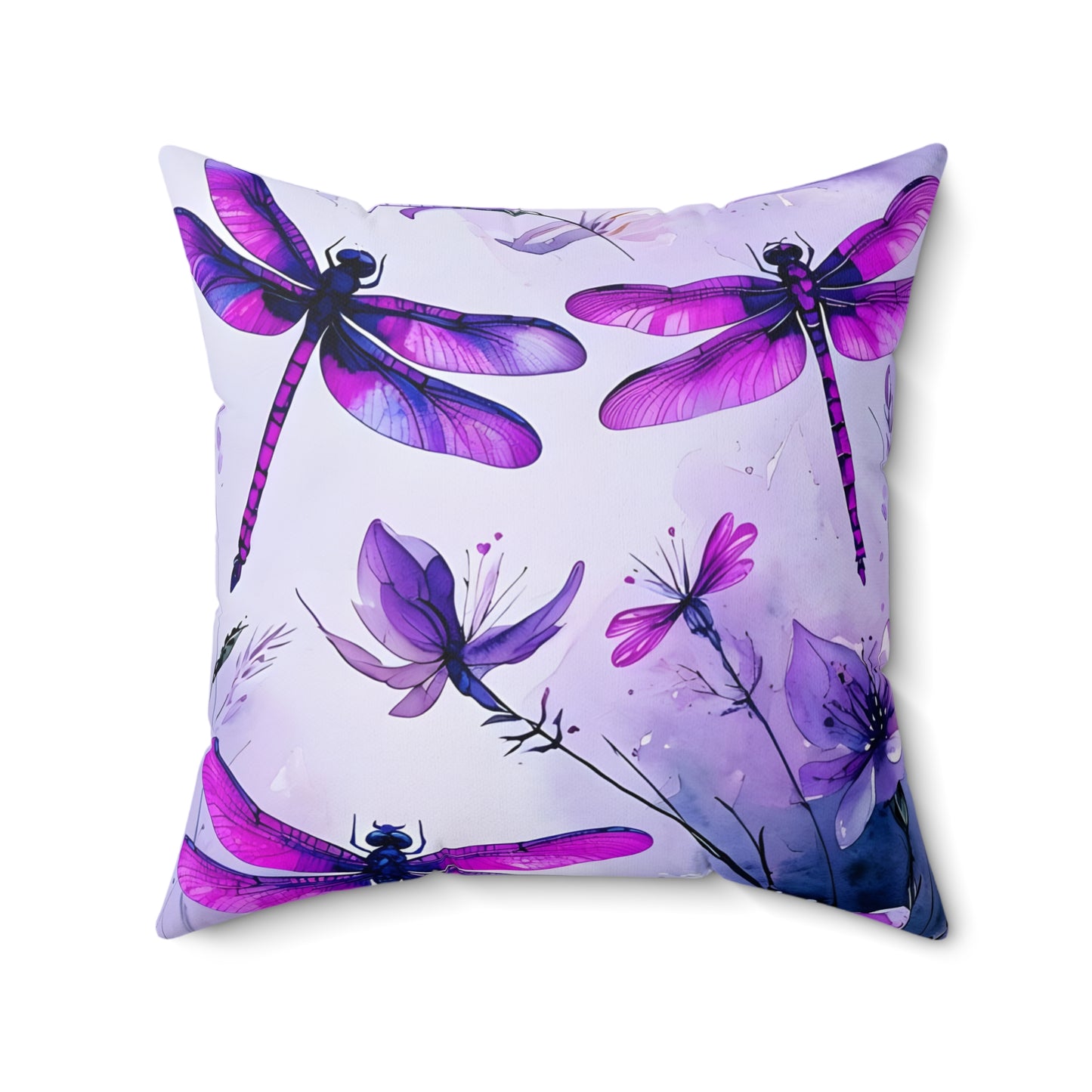 Whimsical Dragonfly Pillow - Decorative Cushion for Home Decor, Gift for Nature Lovers, Summer Accent, Boho Style