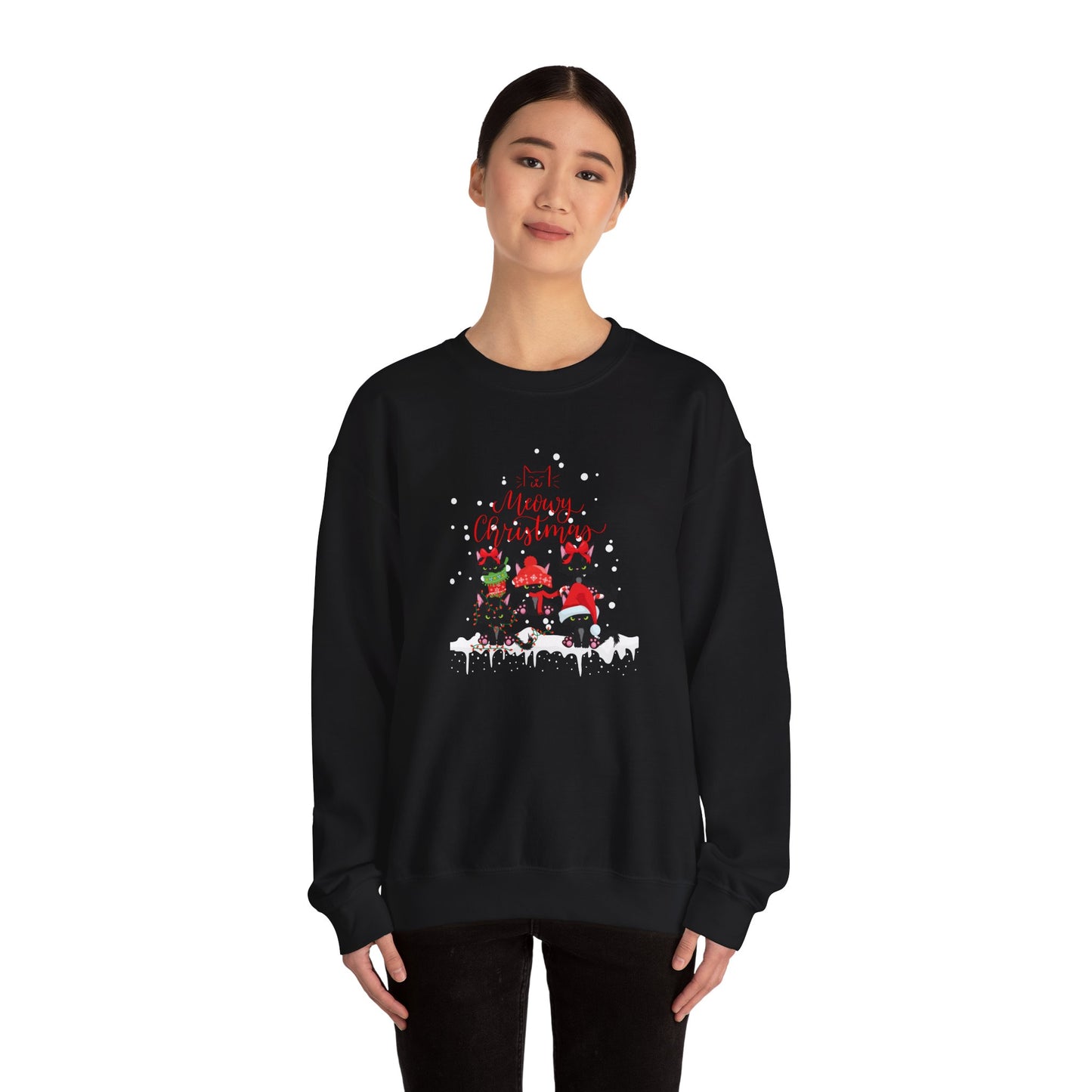 Merry Christmas Unisex Crewneck Sweatshirt, Cozy Holiday Gift, Festive Sweatshirt, Christmas Jumper, Family Gathering Apparel