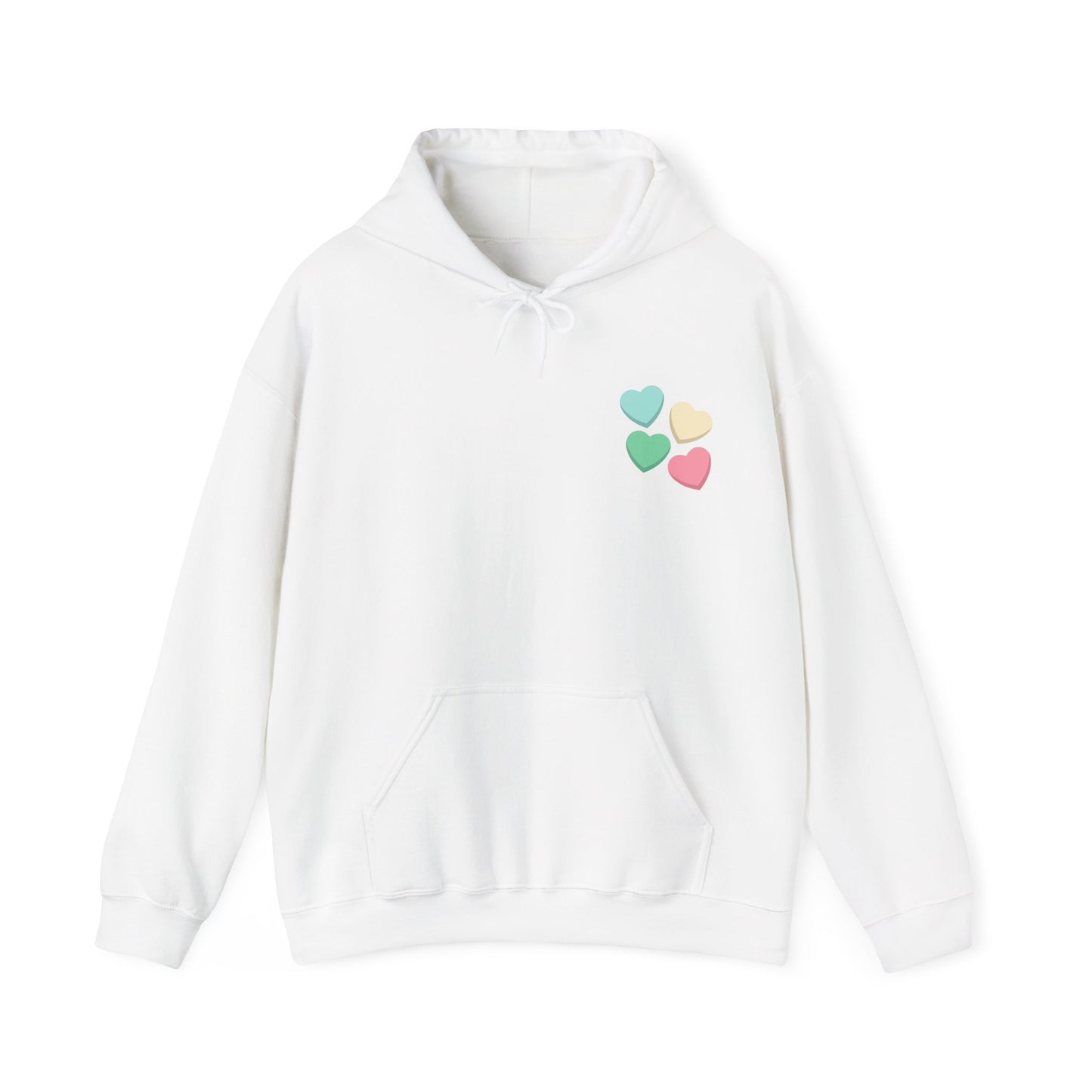 Charming Love Hearts Hoodie, Cozy Unisex Sweatshirt, Perfect Gift for Valentines Day, Relationship Goals, Casual Wear