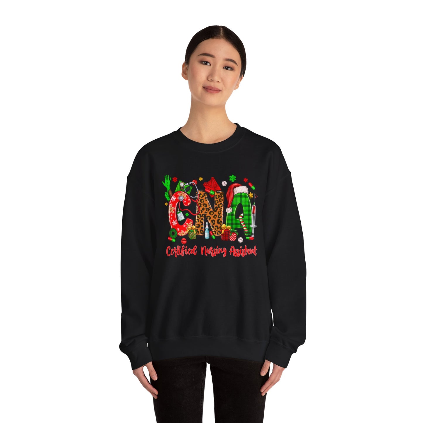 CNA Sweatshirt - Certified Nursing Assistant Crewneck, Nursing Gifts, Medical Staff Apparel, Fall Fashion, Cozy Hospital Wear, Unisex Heavy