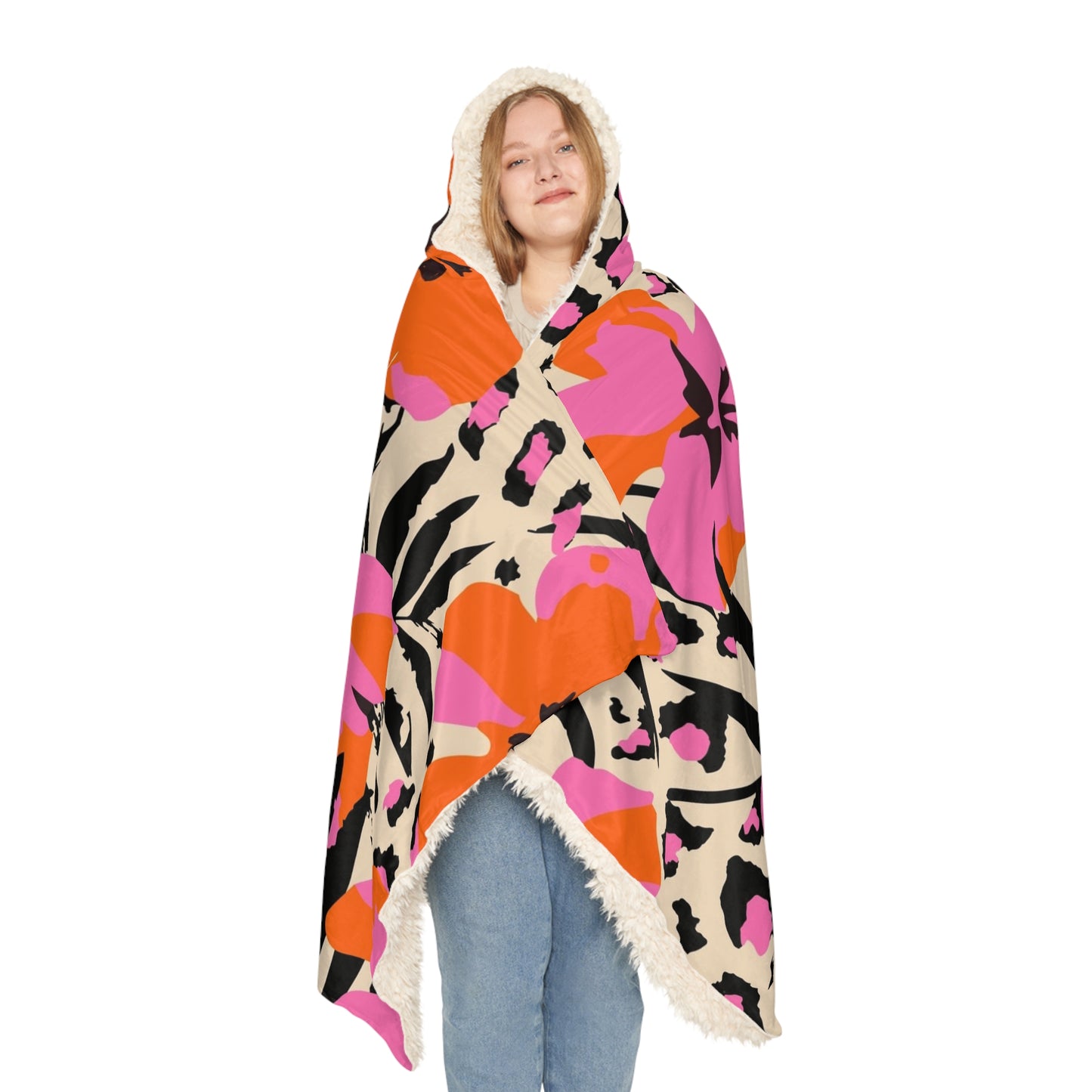 Vibrant Floral Snuggle Blanket, Cozy Throw for Home, Warm Gift for Her, Perfect for Relaxation, Outdoor Events