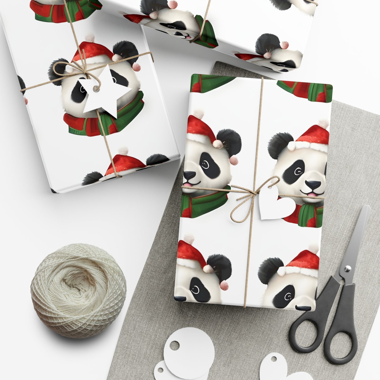 Wrapping Paper, Panda Gift Wrap, Cute Christmas Wrap, Eco-Friendly Packaging, Holiday Gift, Festive Decor, Panda Lover's Gift, Gift Wrapping