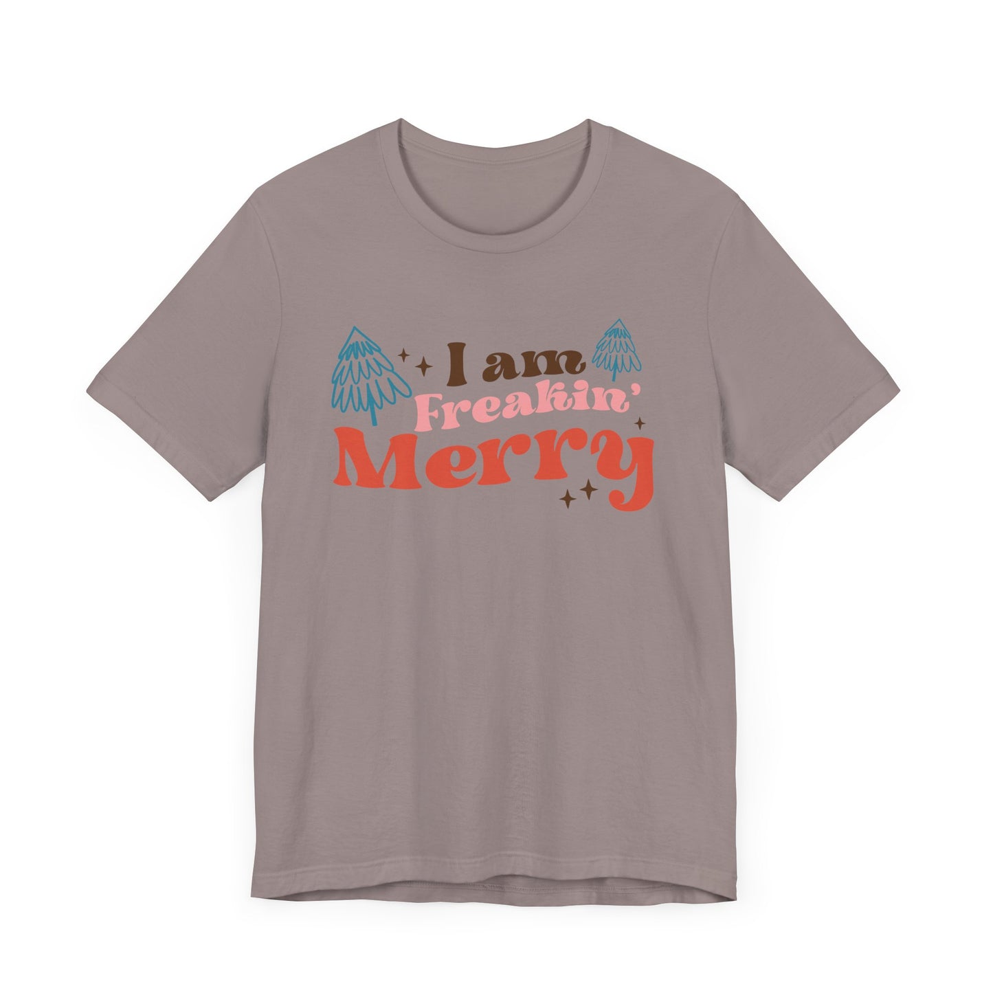 Merry Holiday Unisex Tee, Funny Christmas Shirt, Gift Idea for Friends, Festive Wear, Merry Vibes