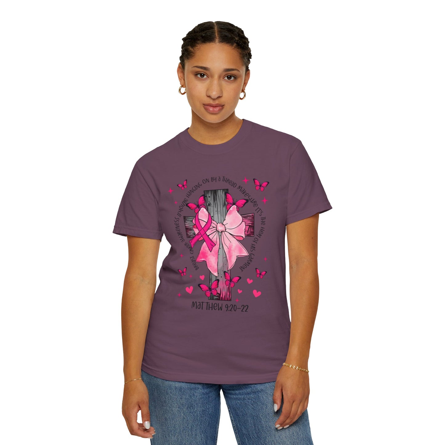 Butterfly and Ribbon Inspirational T-Shirt