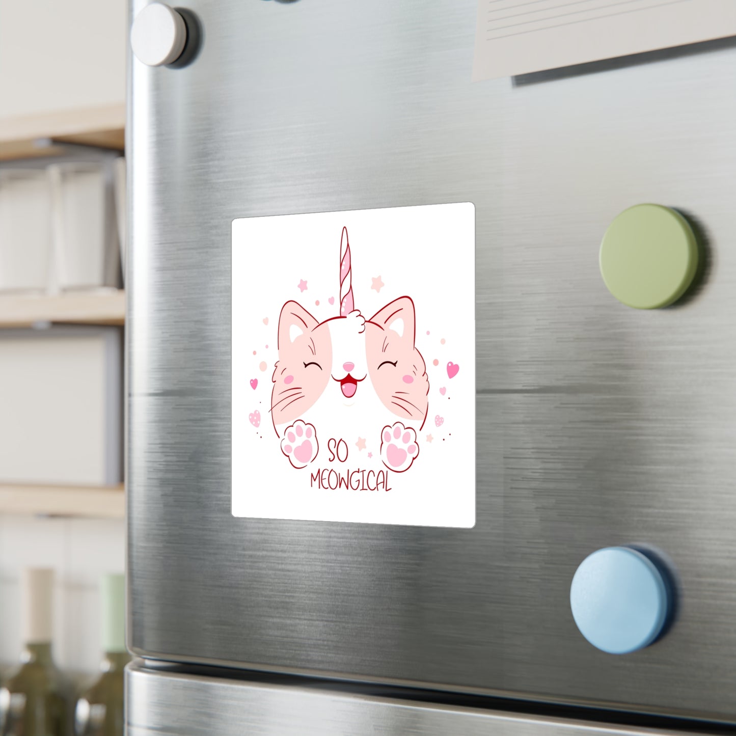 So Meowgical Cat Vinyl Decals - Cute Unicorn Kitty Stickers for Cat Lovers