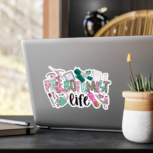 Phlebotomist Life Vinyl Decals - Perfect for Medical Professionals, Creative Sticker for Home or Office Decor